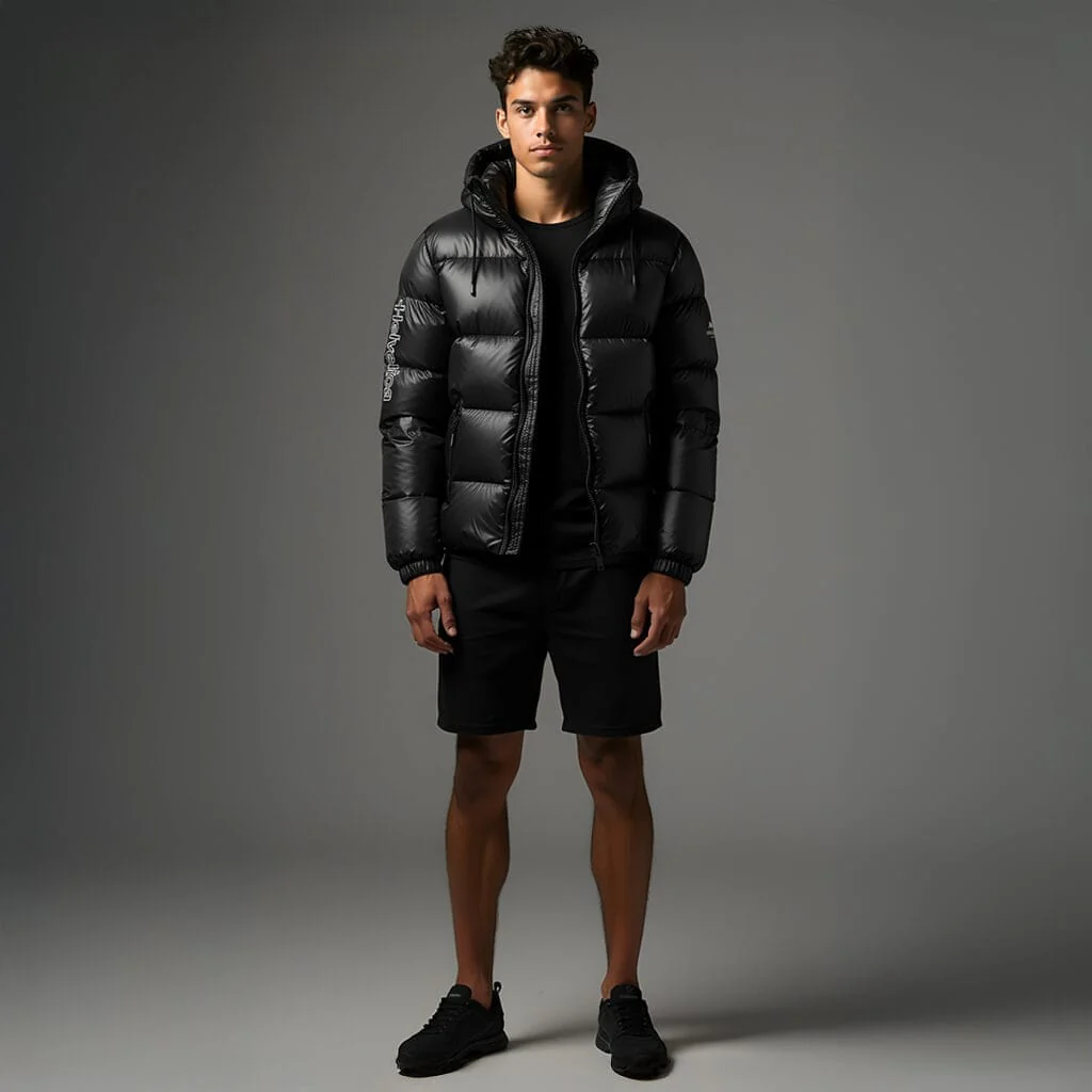Helvetica Mountain Pioneers Summit Hooded Down Jacket - Image 3