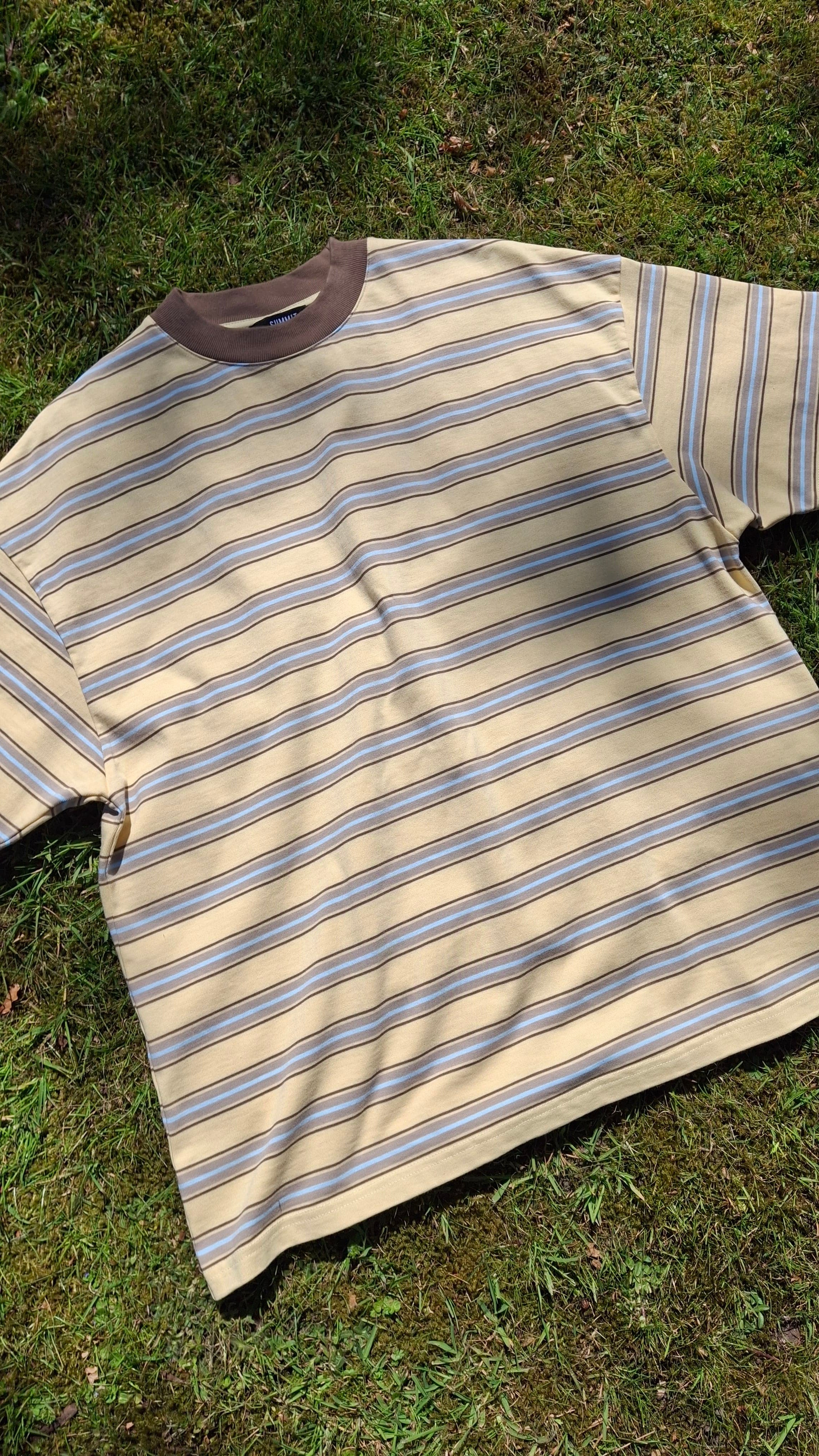 Summit Stripe Short Sleeve T-Shirt 'Yellow' - Image 4