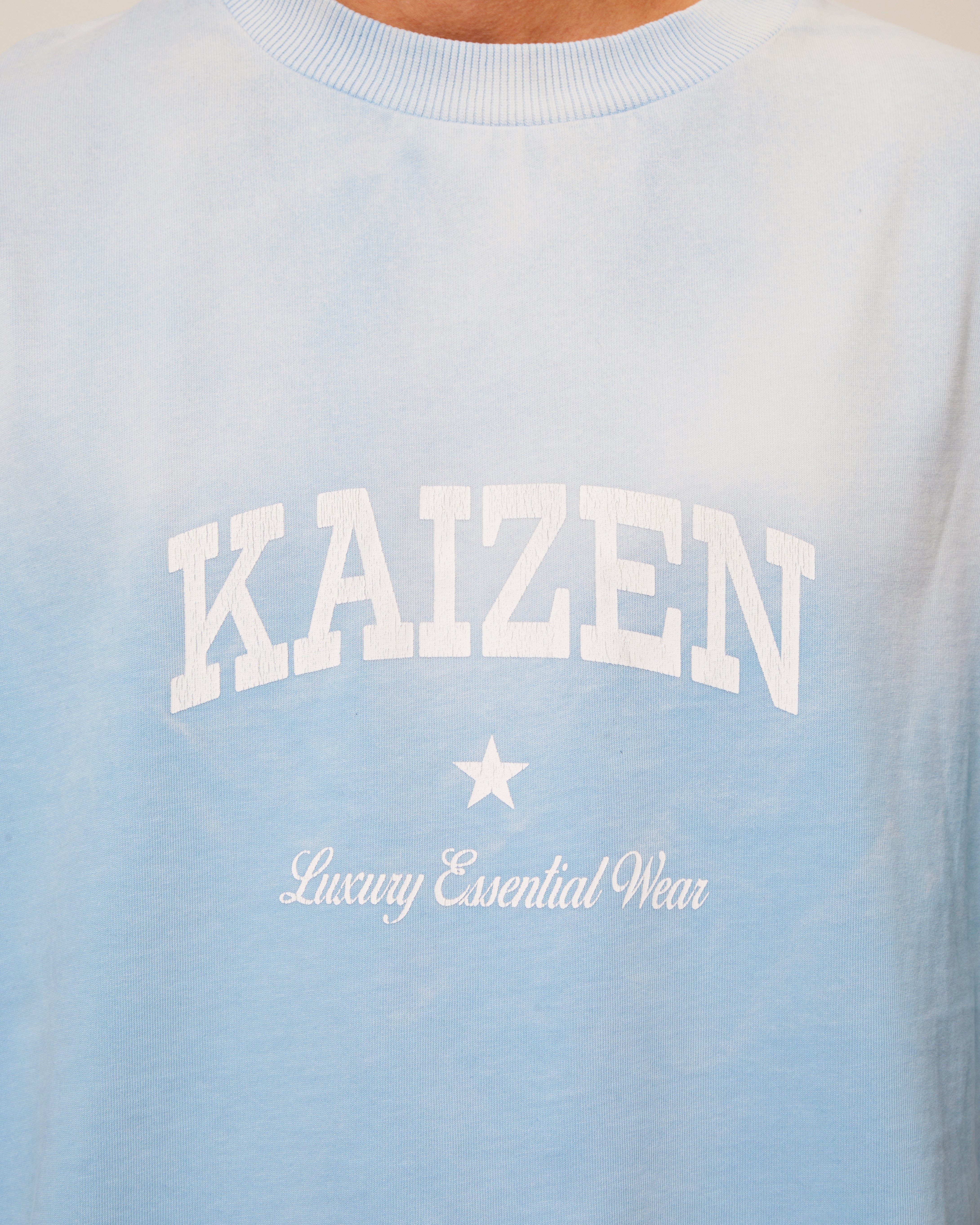 KAIZEN MARKET SUNFADED TEE BLUE - Image 4