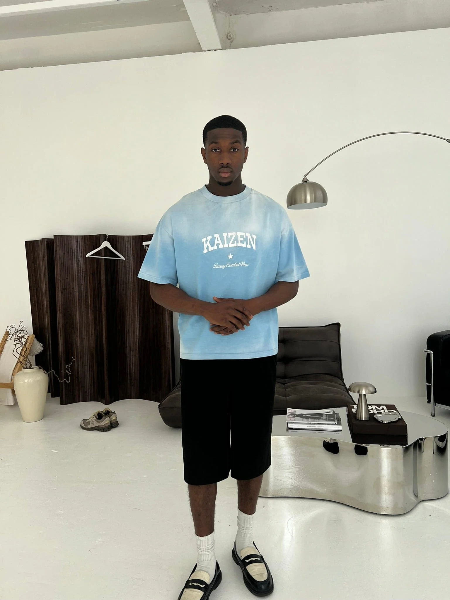 KAIZEN MARKET SUNFADED TEE BLUE - Image 5
