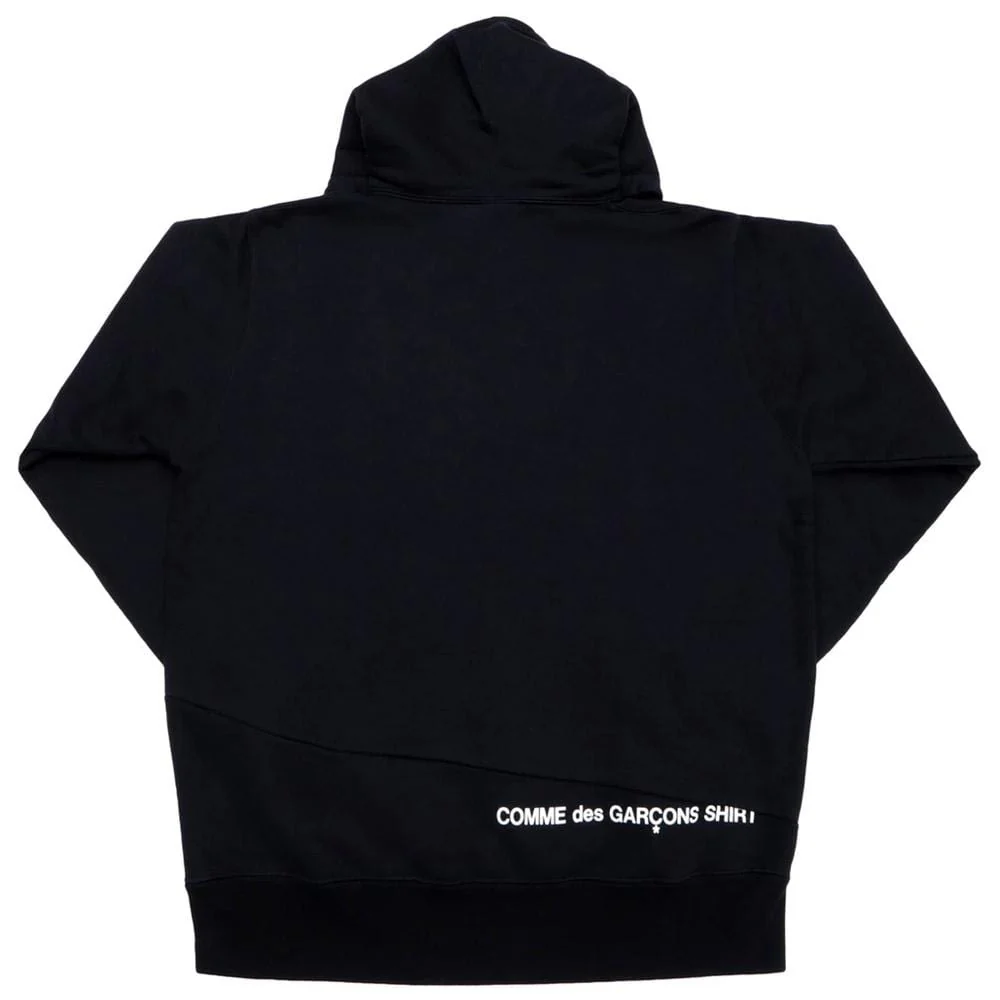 Supreme Comme des Garcons SHIRT Split Box Logo Hooded Sweatshirt Black - Image 2