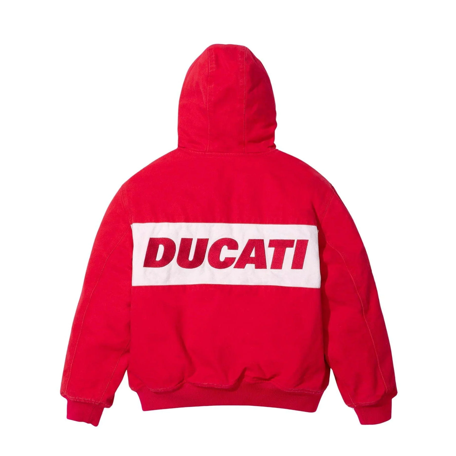 Supreme x Ducati Hooded Racing Jacket 'Red' - Image 2