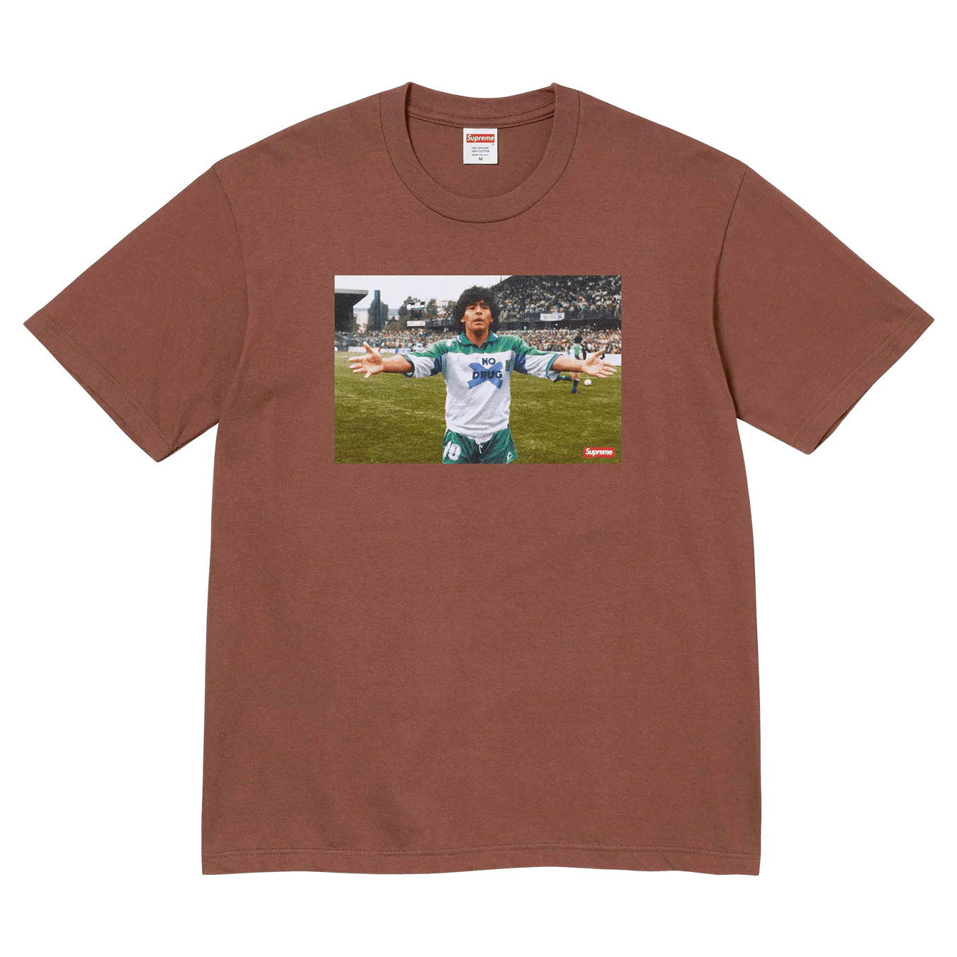 Supreme Maradona Tee Brown