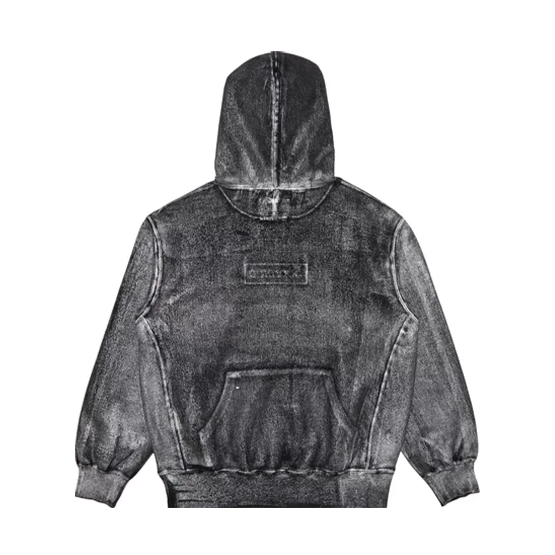 Supreme x MM6 Maison Margiela Foil Box Logo Hoodie 'Dark Grey' - Image 2