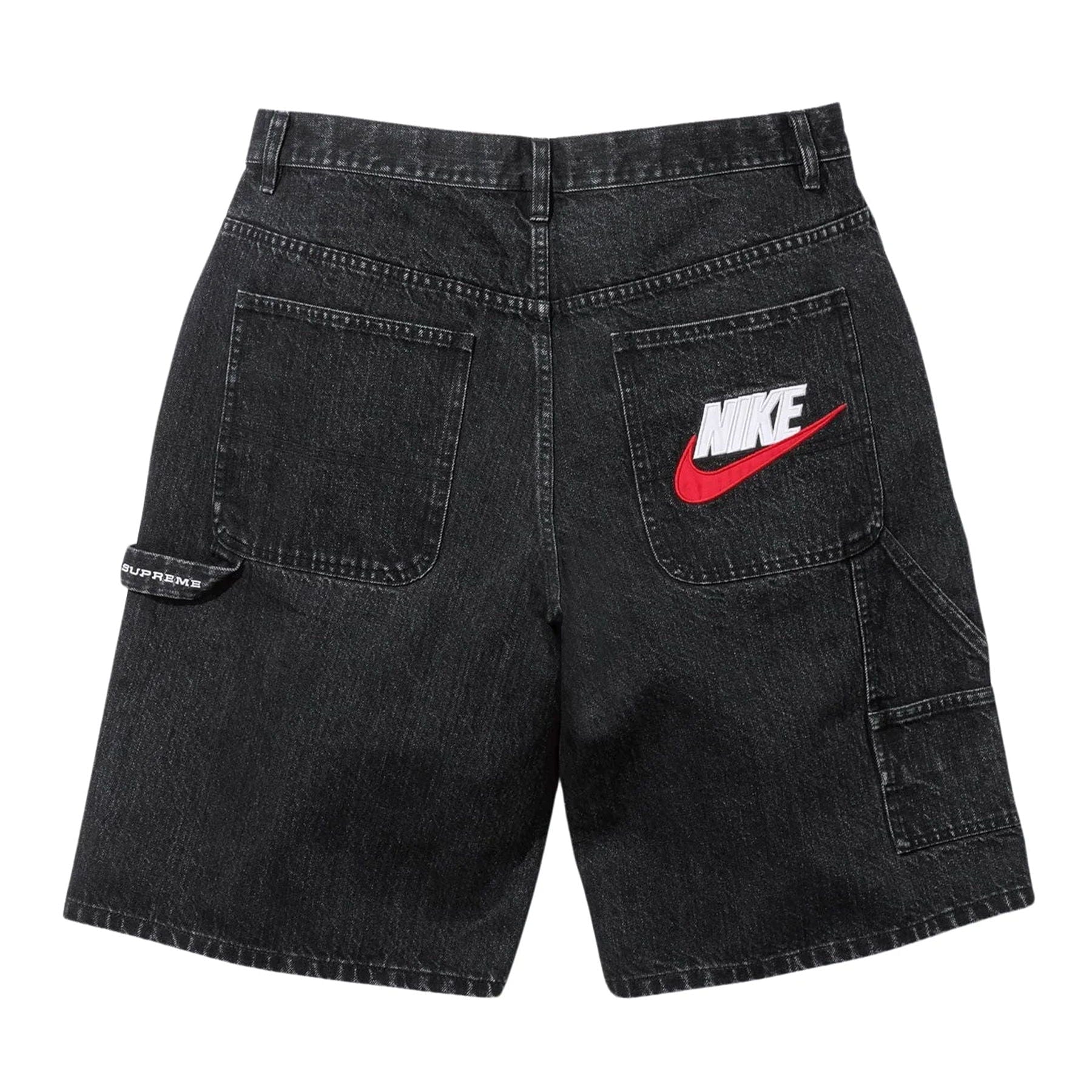 Supreme x Nike Denim Shorts 'Black' - Image 2