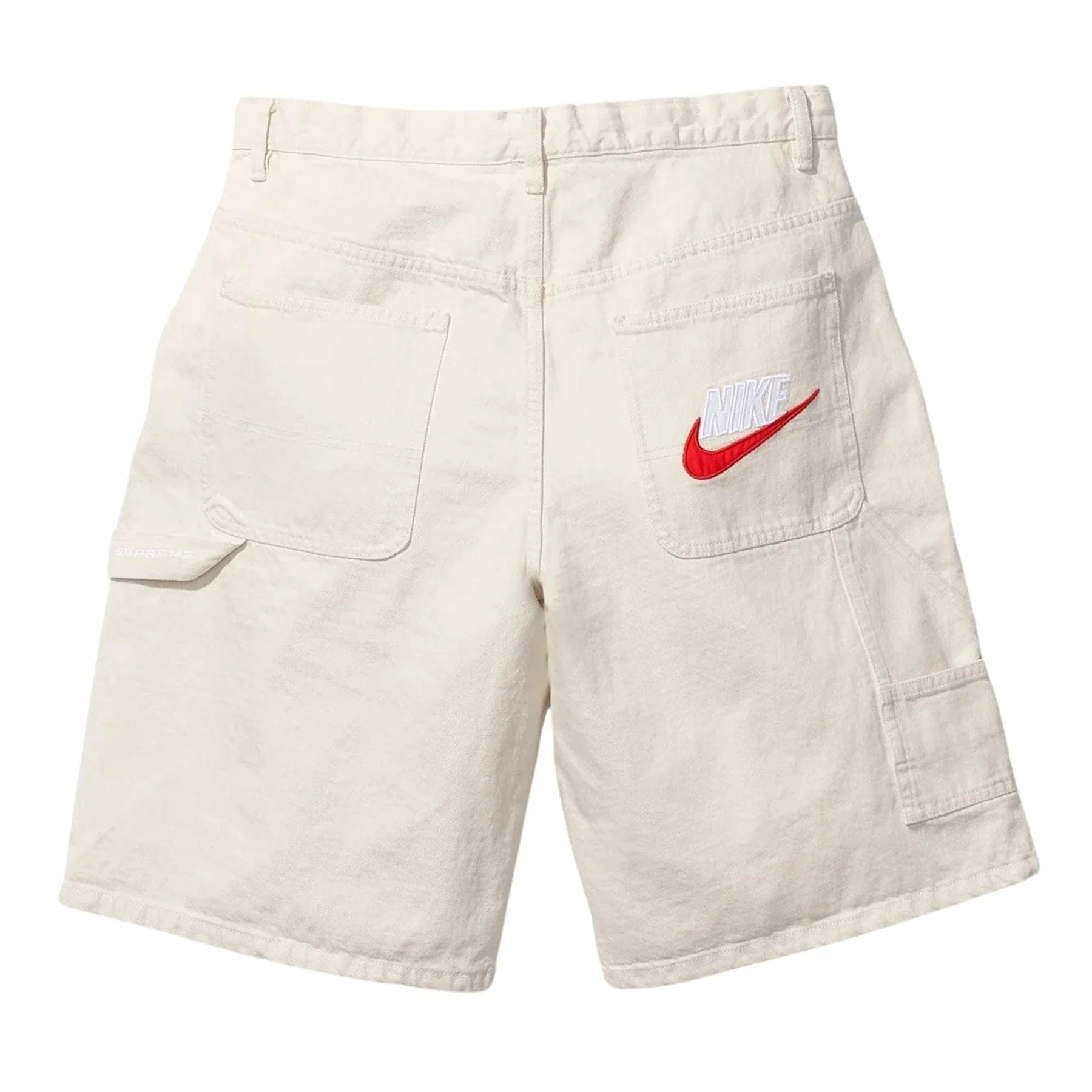 Supreme x Nike Denim Shorts 'White' - Image 2