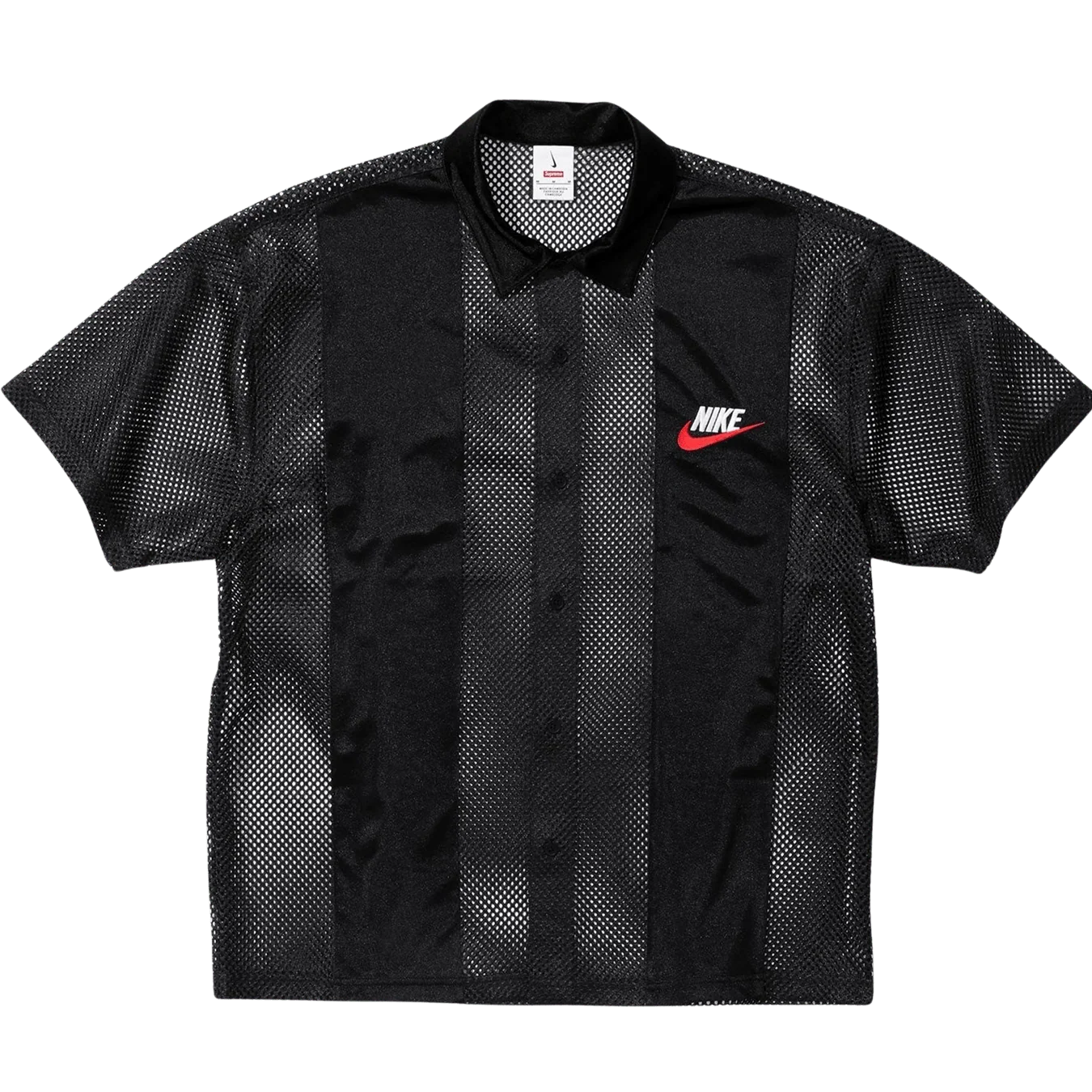 Supreme x Nike Mesh S/S Shirt 'Black'