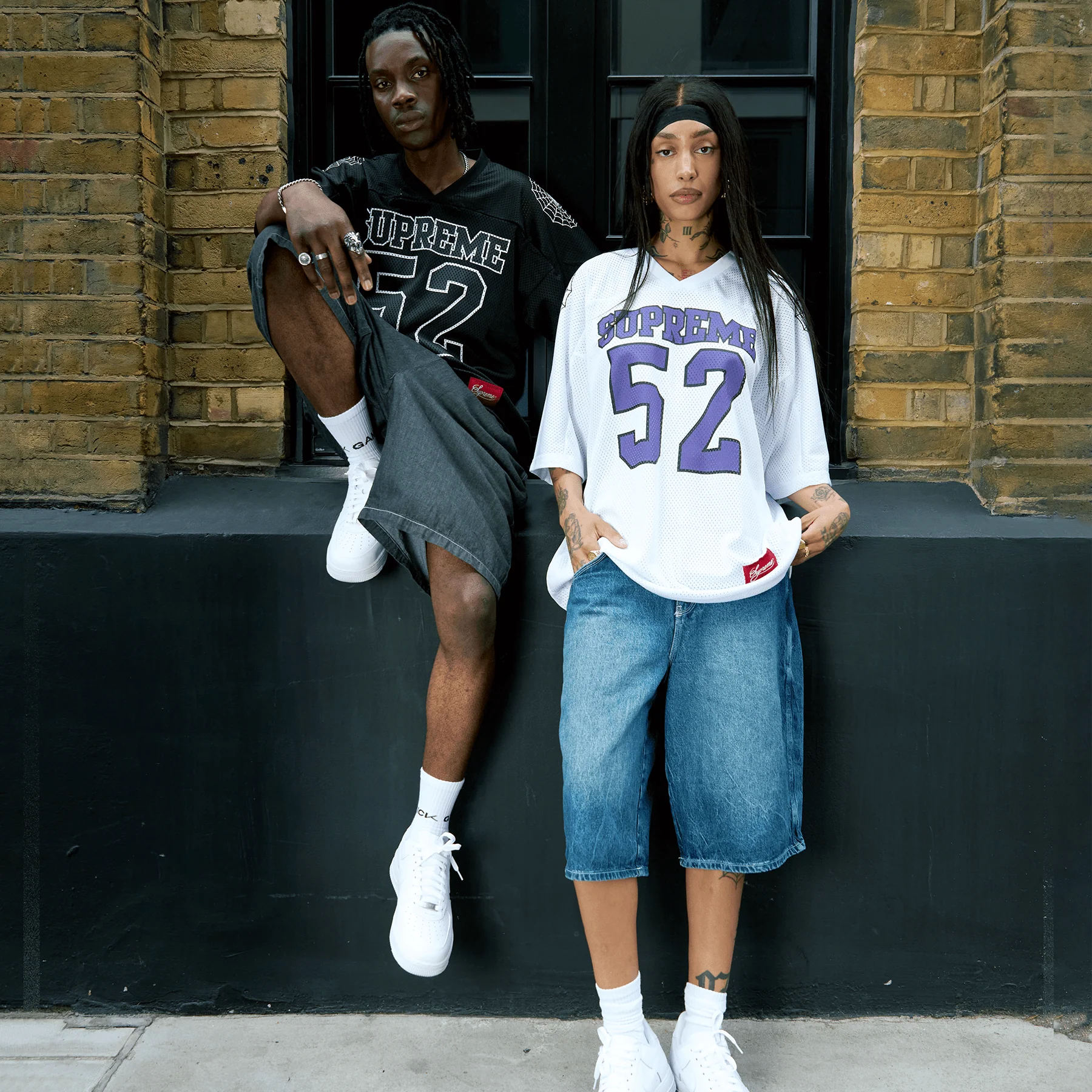 Supreme Spiderweb Football Jersey 'Black' - Image 3