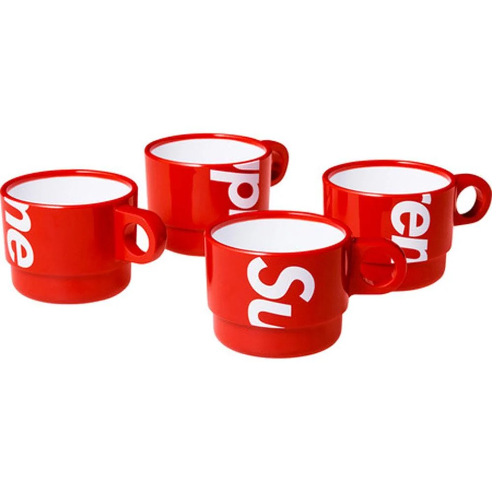 Supreme Stacking Cups (Set of 4) Red - Image 2