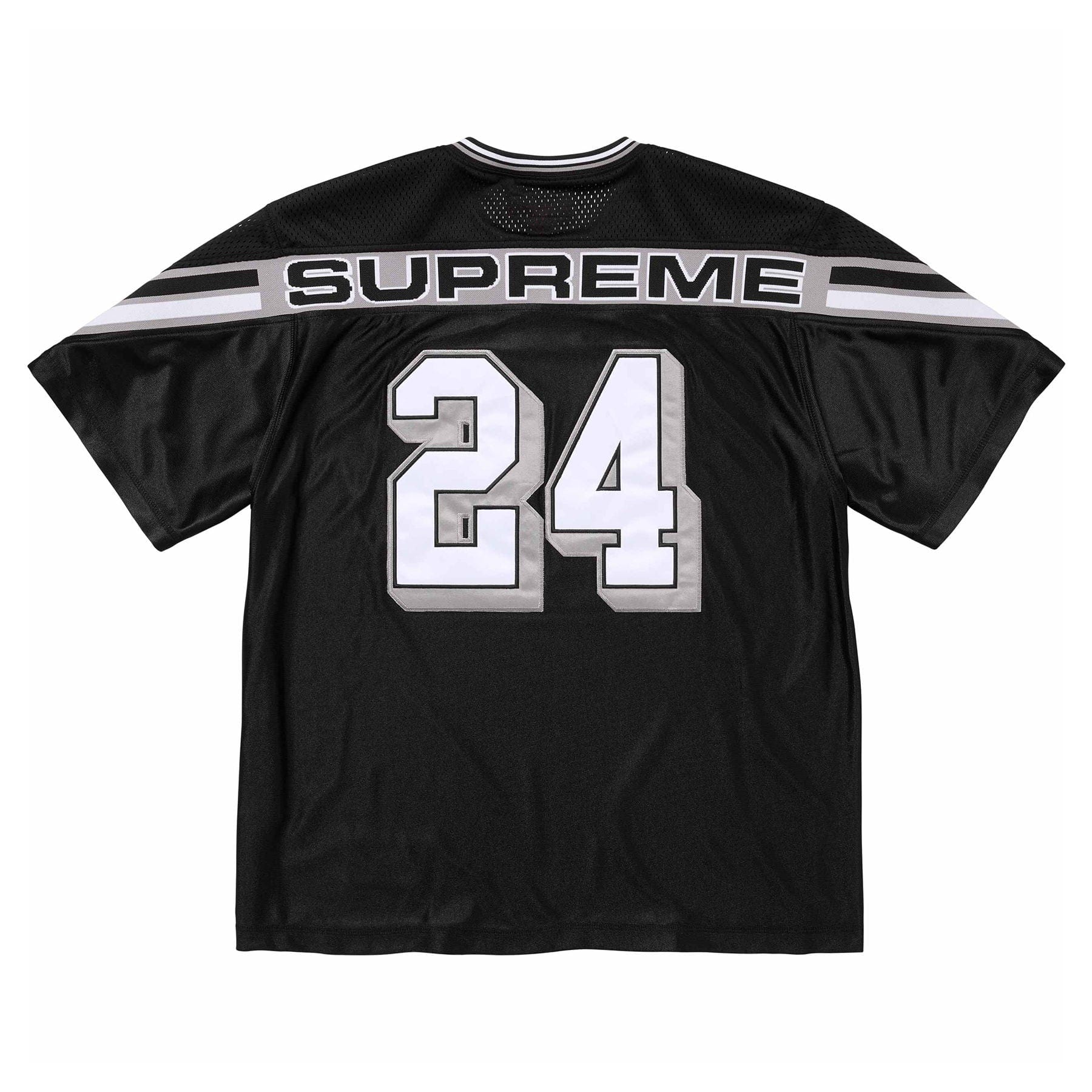 Supreme Jacquard Rib Football Jersey 'Black' - Image 2