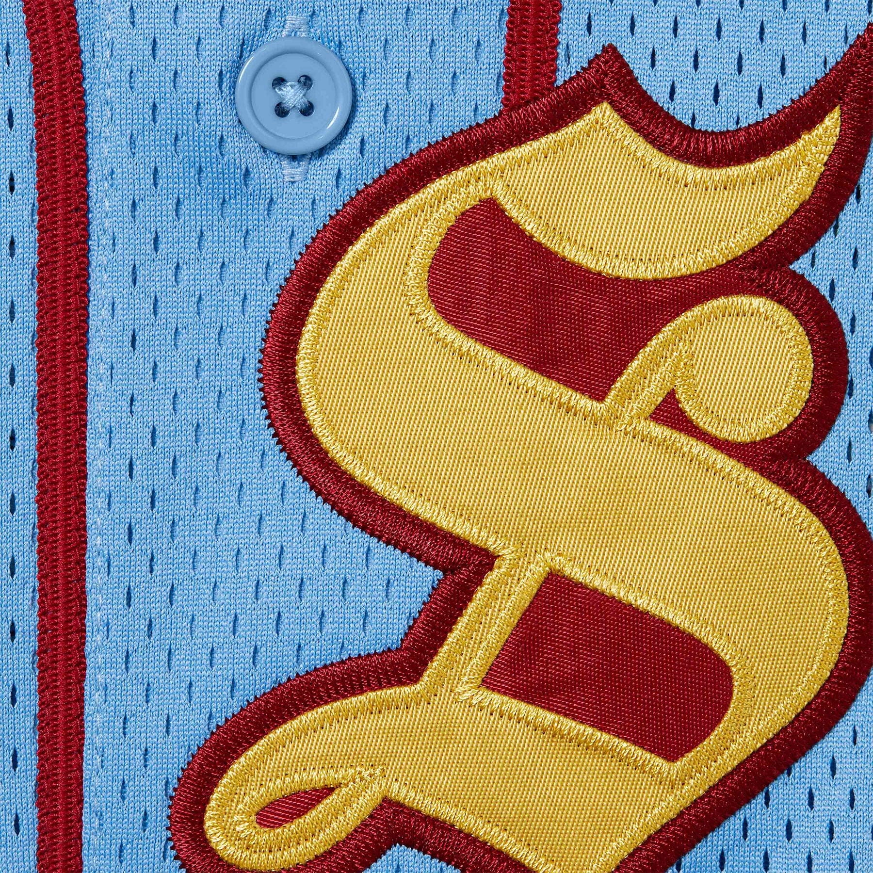 Supreme Old English Baseball Jersey 'Light Blue' - Image 3