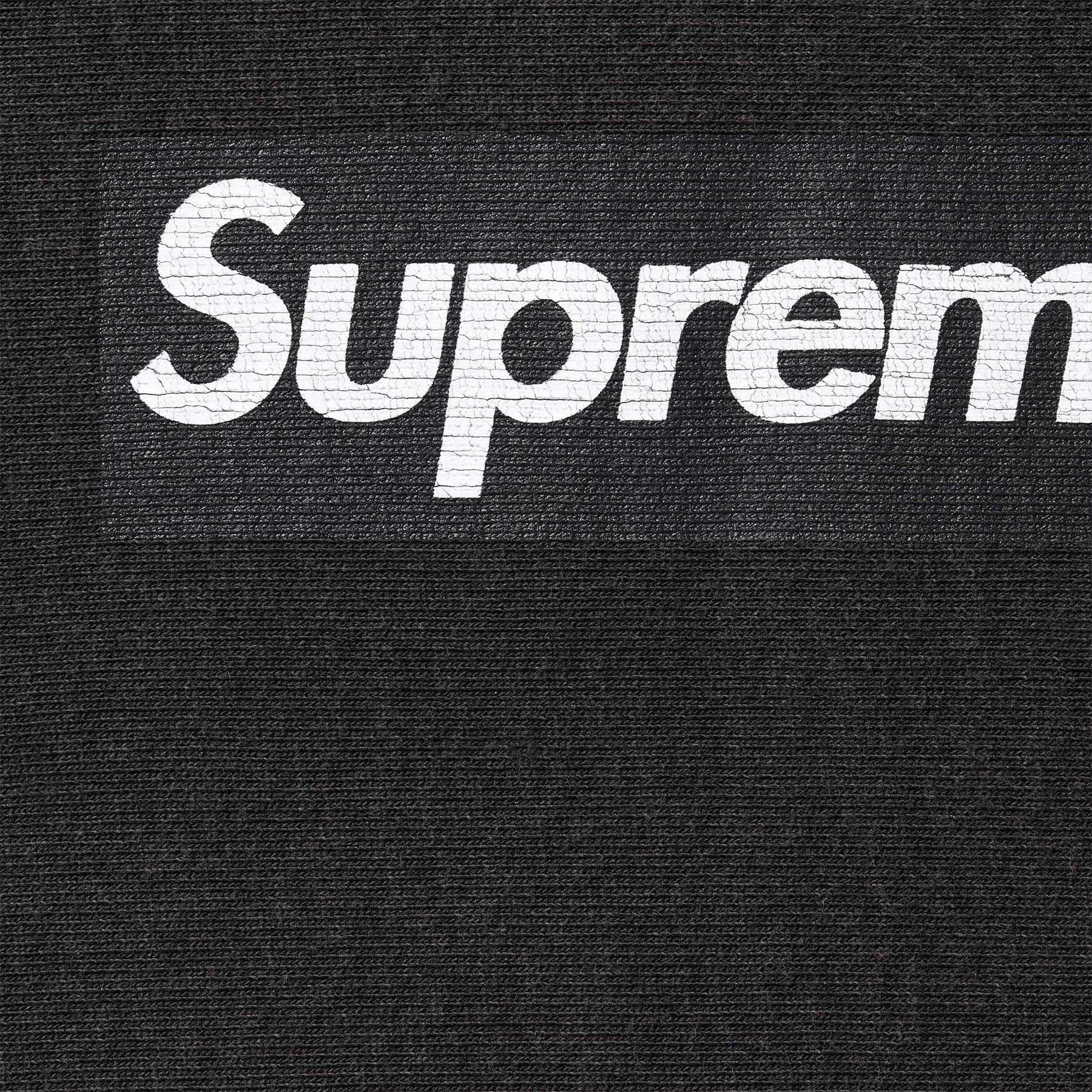 Supreme Washed Box Logo Crewneck 'Black' (SS25) - Image 2