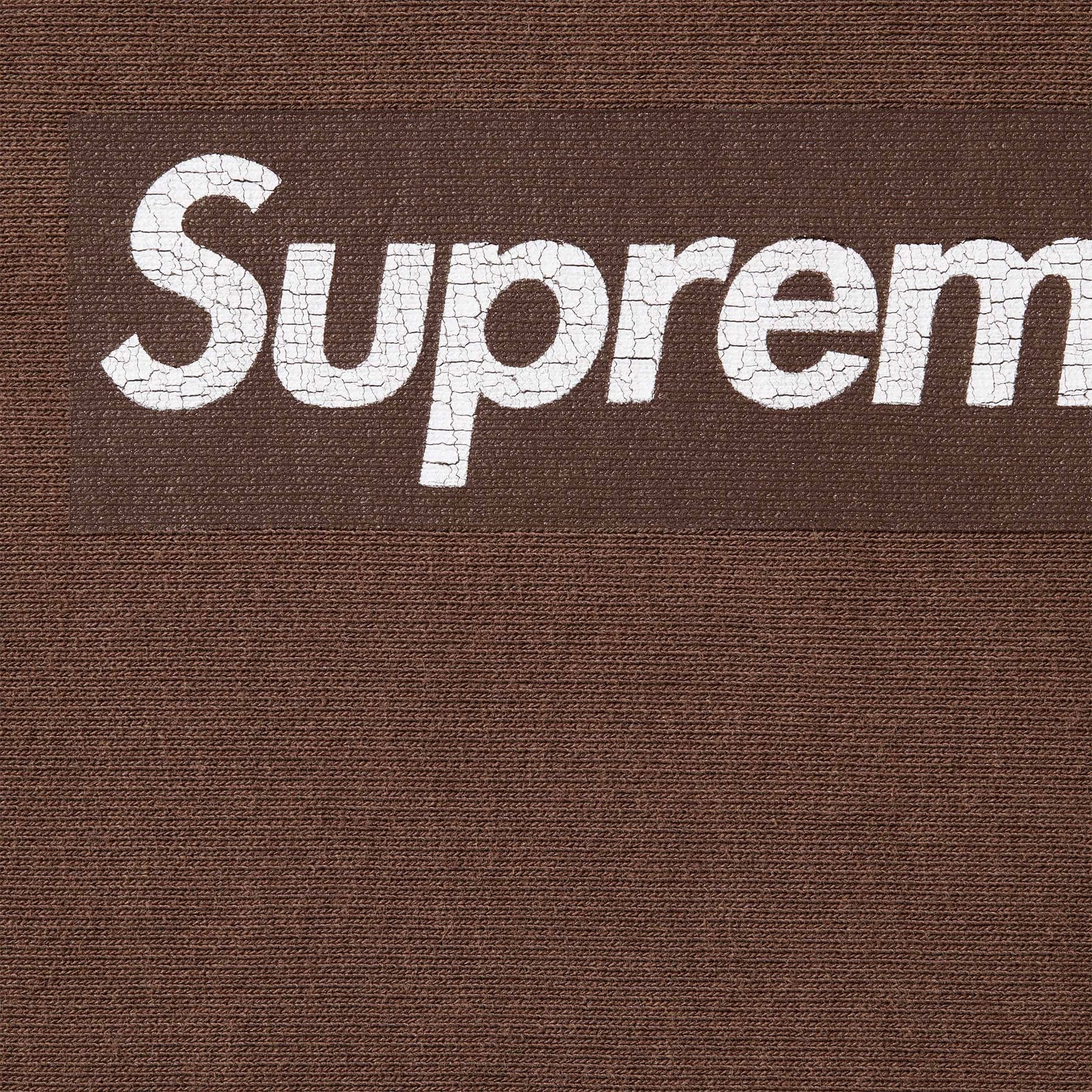 Supreme Washed Box Logo Crewneck 'Brown' (SS25) - Image 2