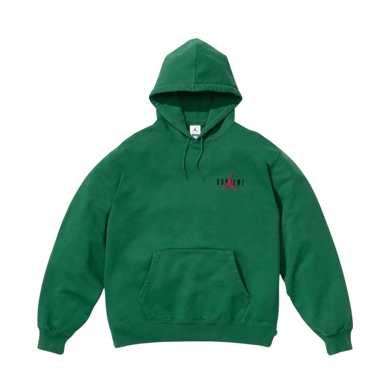 Supreme x Jordan Hoodie 'Green' - Image 2
