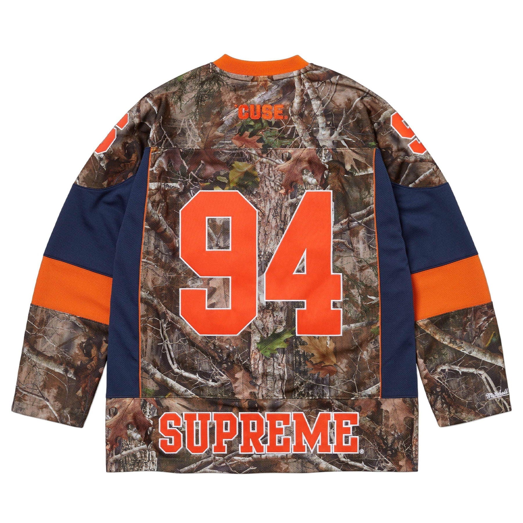 Supreme x Mitchell & Ness NCAA Hockey Jersey 'True Timber Kanati Camo' - Image 2
