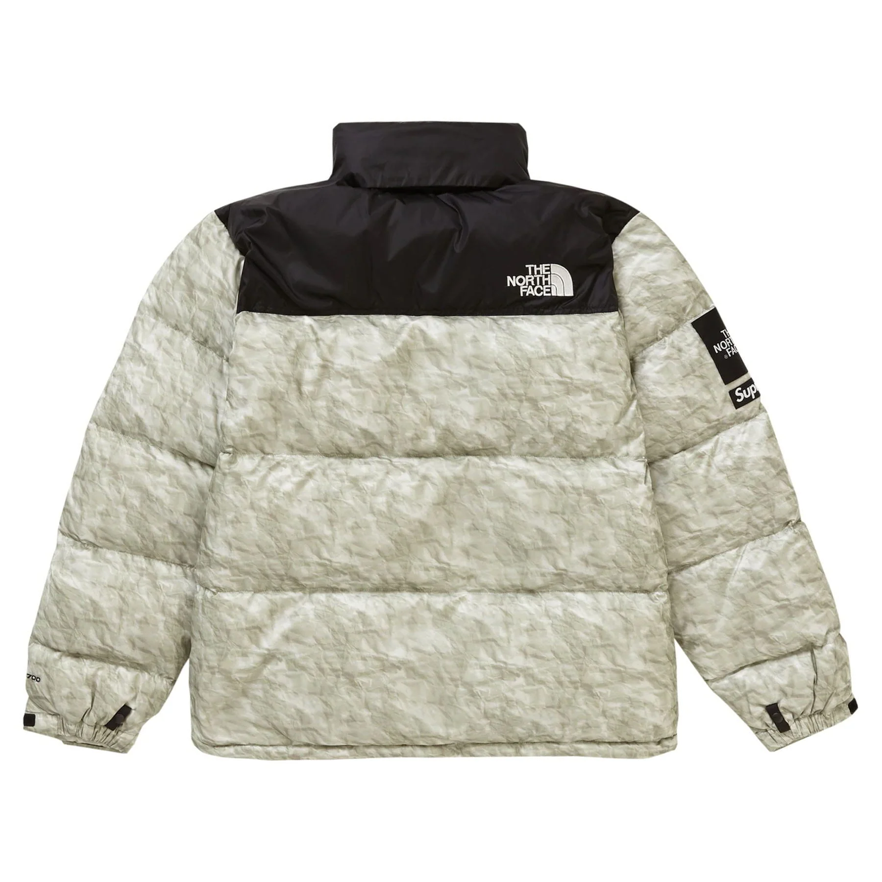 Supreme The North Face Paper Print Nuptse Jacket - Image 2