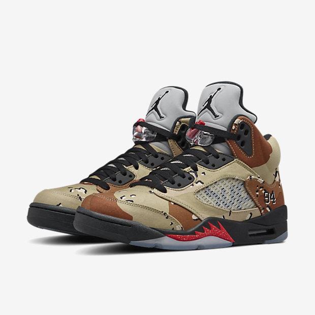 AIR JORDAN 5 RETRO SUPREME "SUPREME" CAMO - Image 2