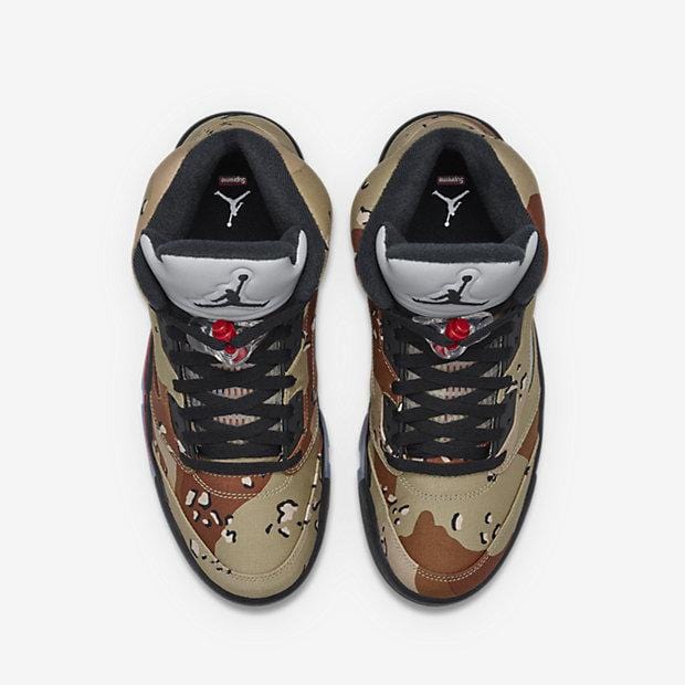 AIR JORDAN 5 RETRO SUPREME "SUPREME" CAMO - Image 3
