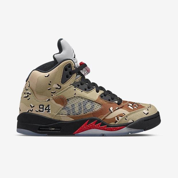 AIR JORDAN 5 RETRO SUPREME "SUPREME" CAMO - Image 4