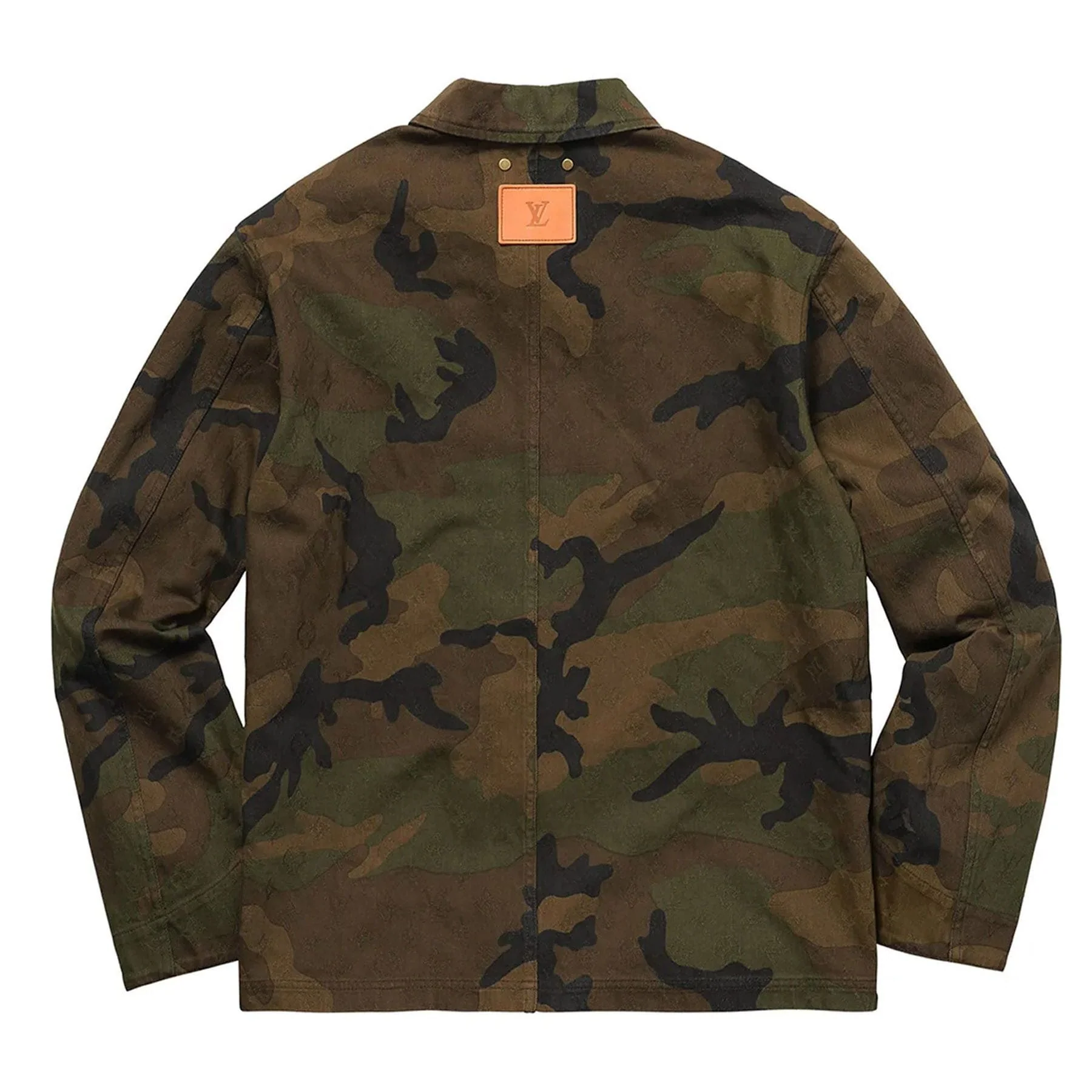 Supreme x Louis Vuitton Jacquard Denim Trucker Jacket 'Camo' - Image 2