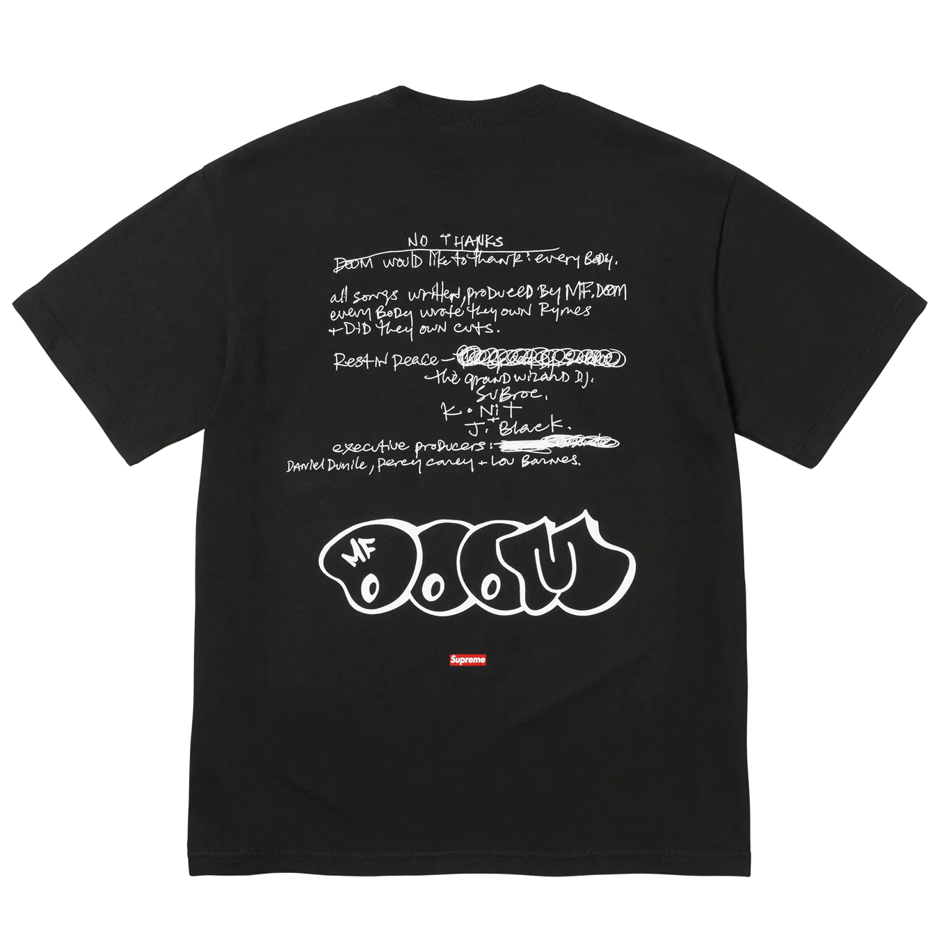 Supreme x MF DOOM tee 'Black' - Image 2