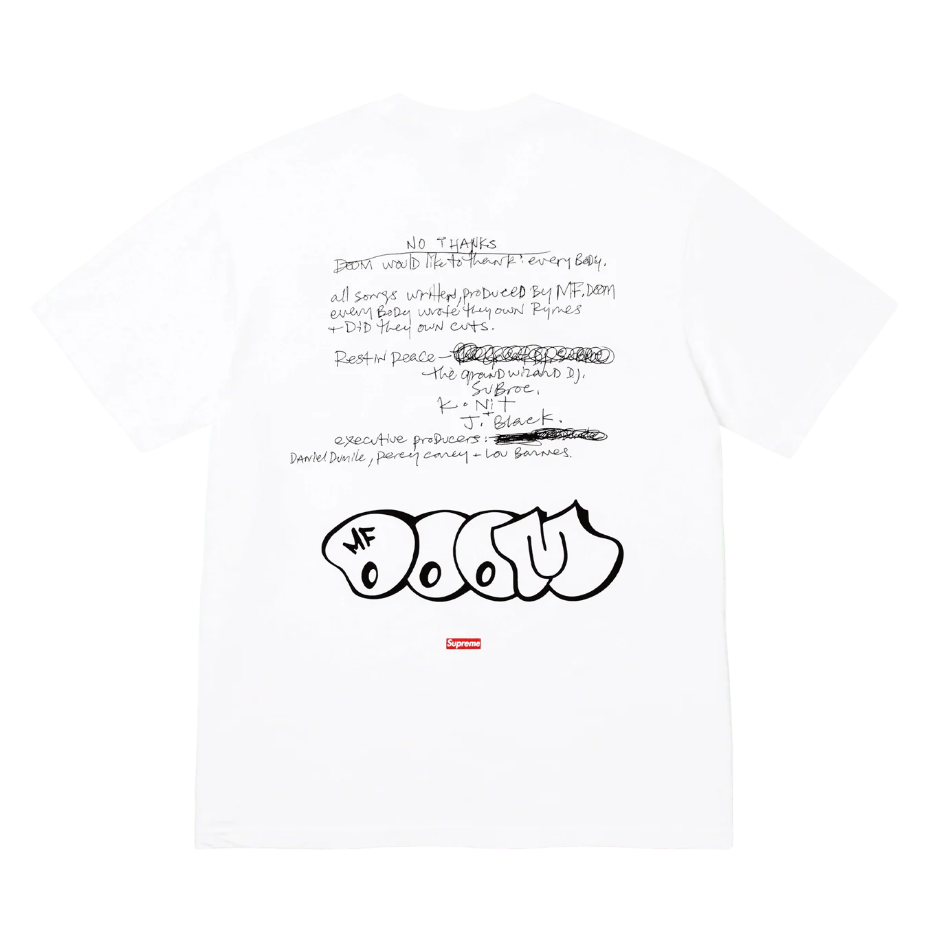 Supreme x MF DOOM tee 'White' - Image 2