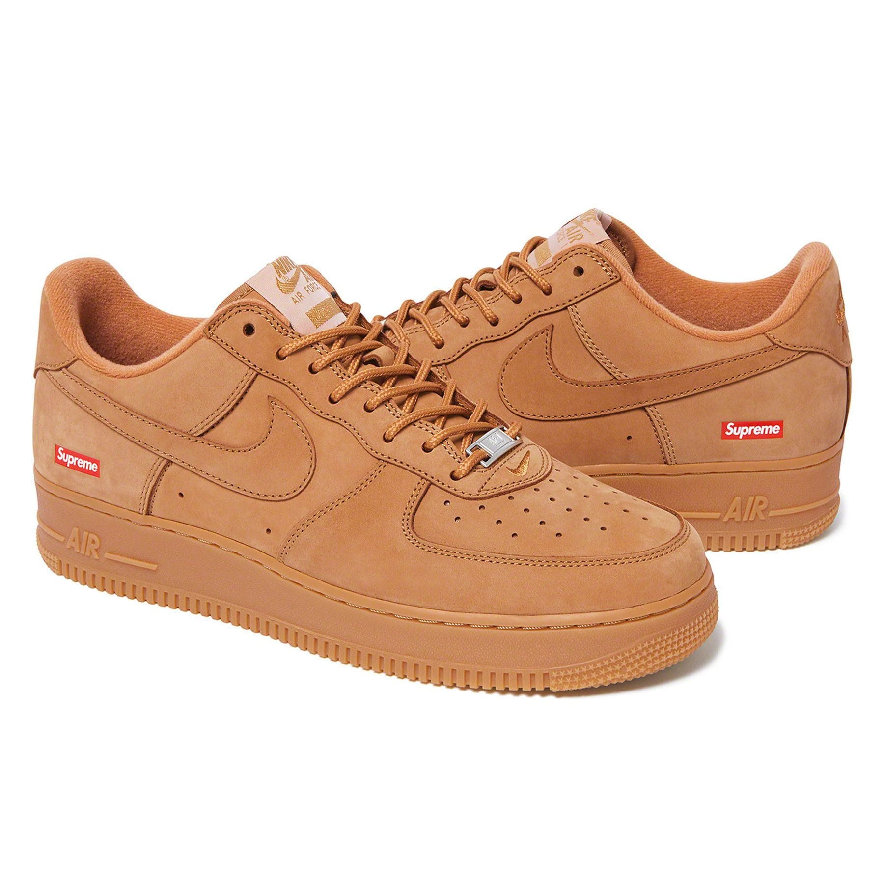 Supreme x Nike Air Force 1 Low SP 'Flax' - Image 2