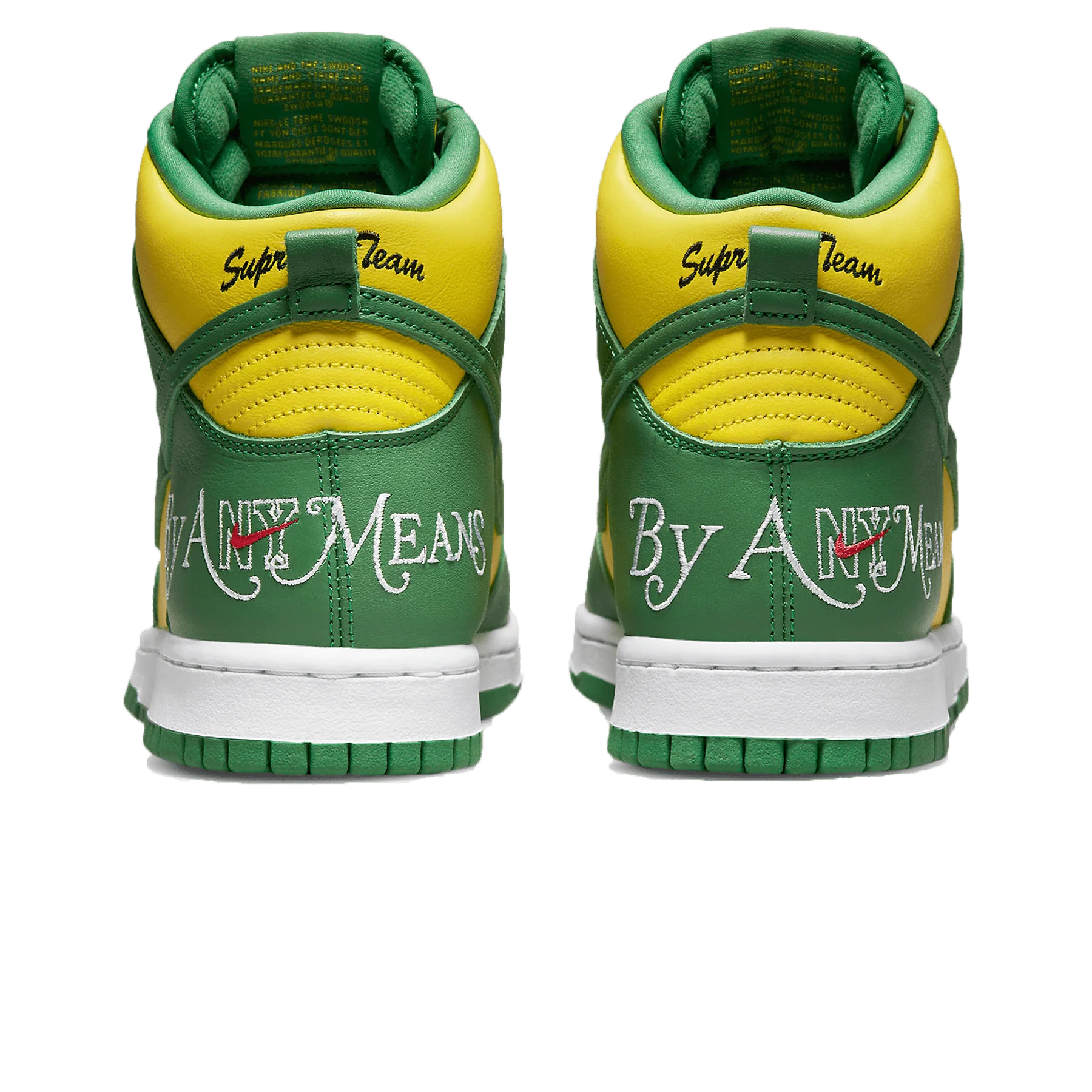 Supreme x Nike Dunk High SB 'By Any Means - Brazil' - Image 3