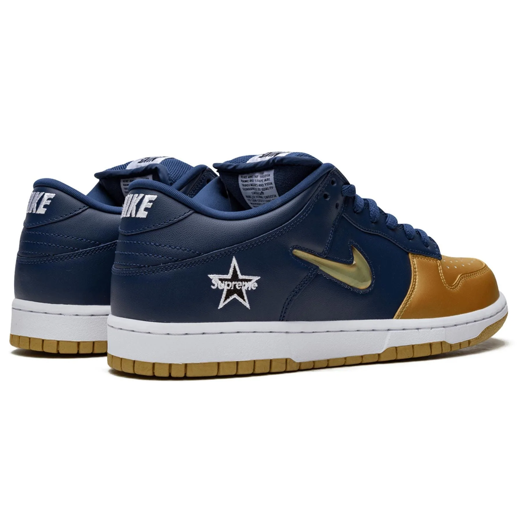 Supreme x Nike Dunk SB Low QS 'Metallic Gold' - Image 3