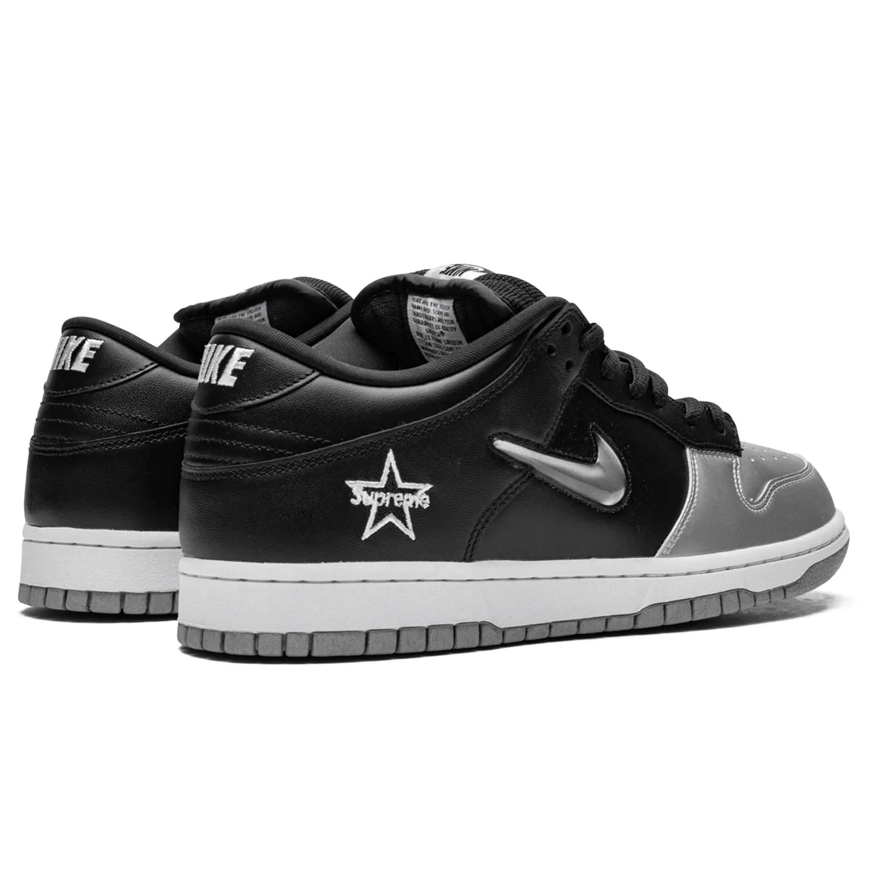 Supreme x Nike Dunk SB Low QS 'Metallic Silver' - Image 3