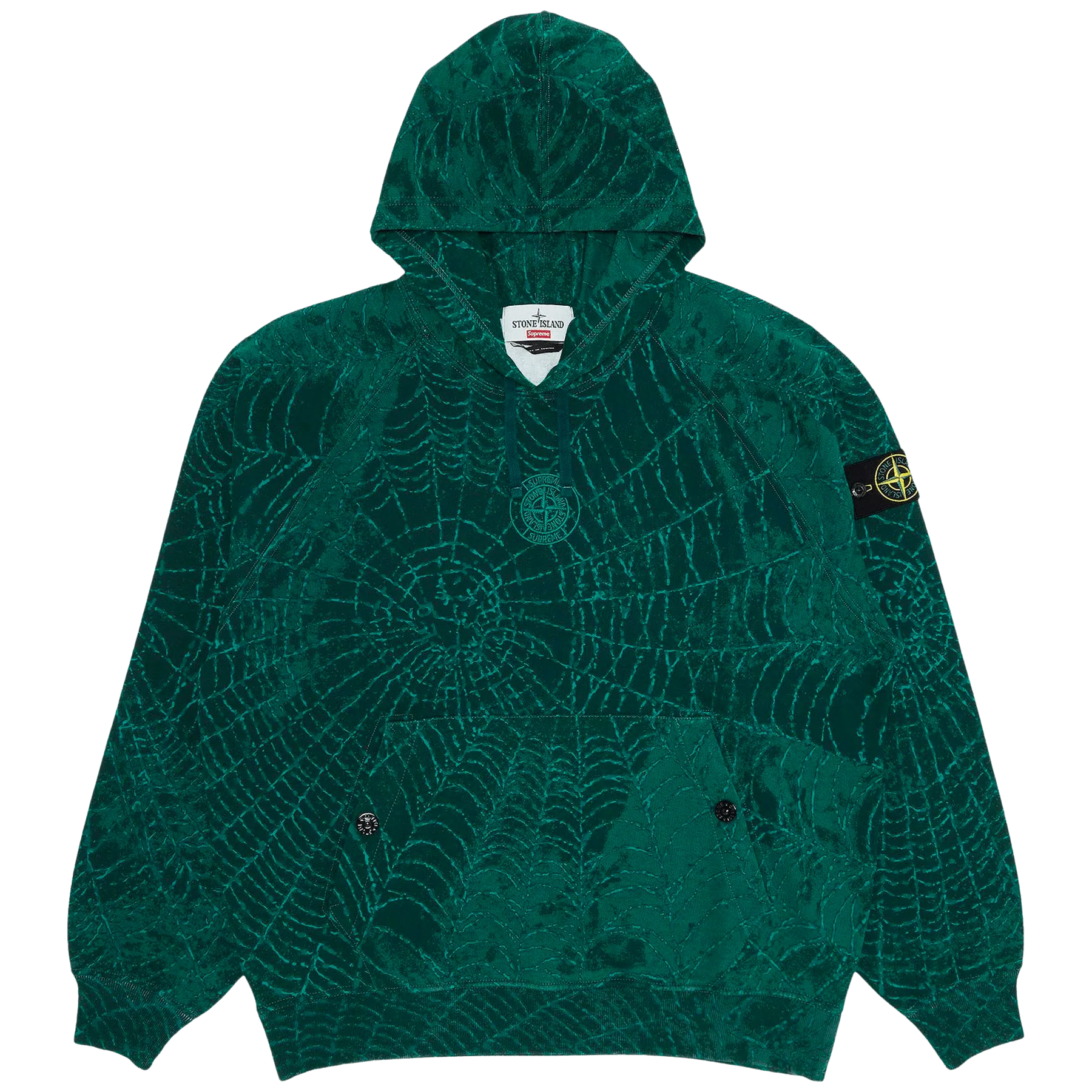 Supreme x Stone Island Hooded Sweatshirt 'Dark Green'