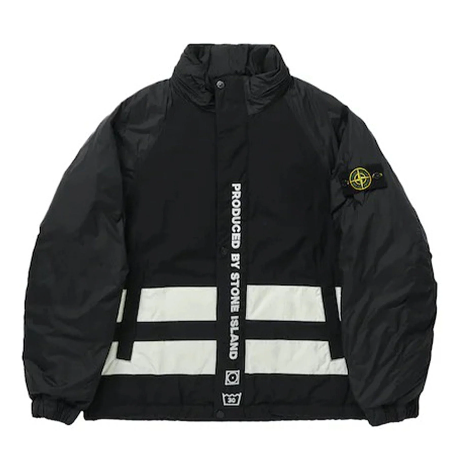 Supreme x Stone Island Reversible Down Puffer Jacket 'Black' - Image 3