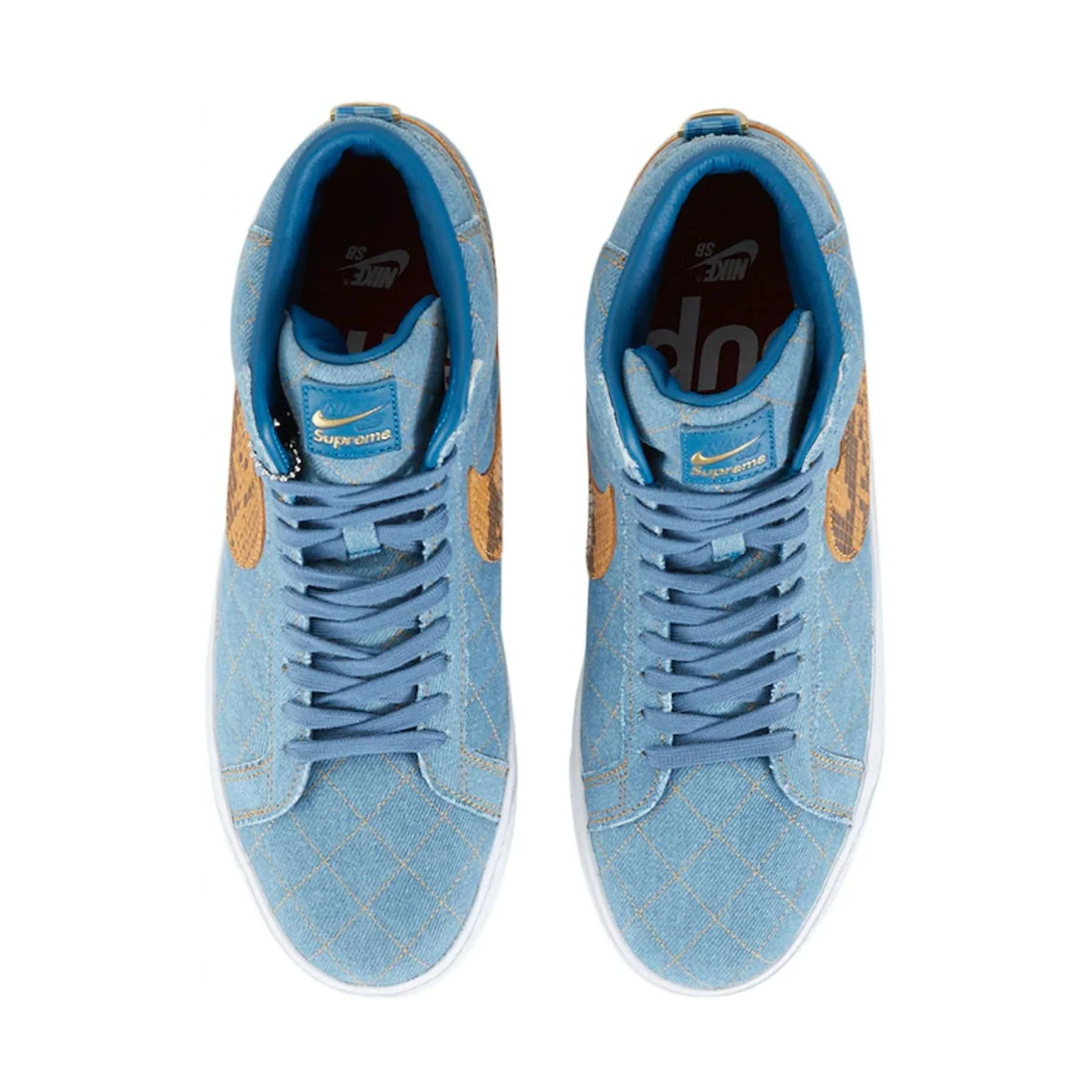 Supreme x Zoom Blazer Mid QS SB 'Denim' - Image 4