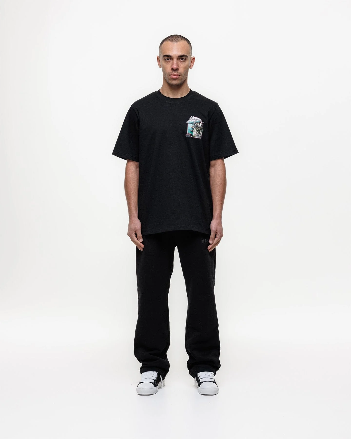 Magiri Sur Mur Printed T-Shirt 'Black' - Image 3