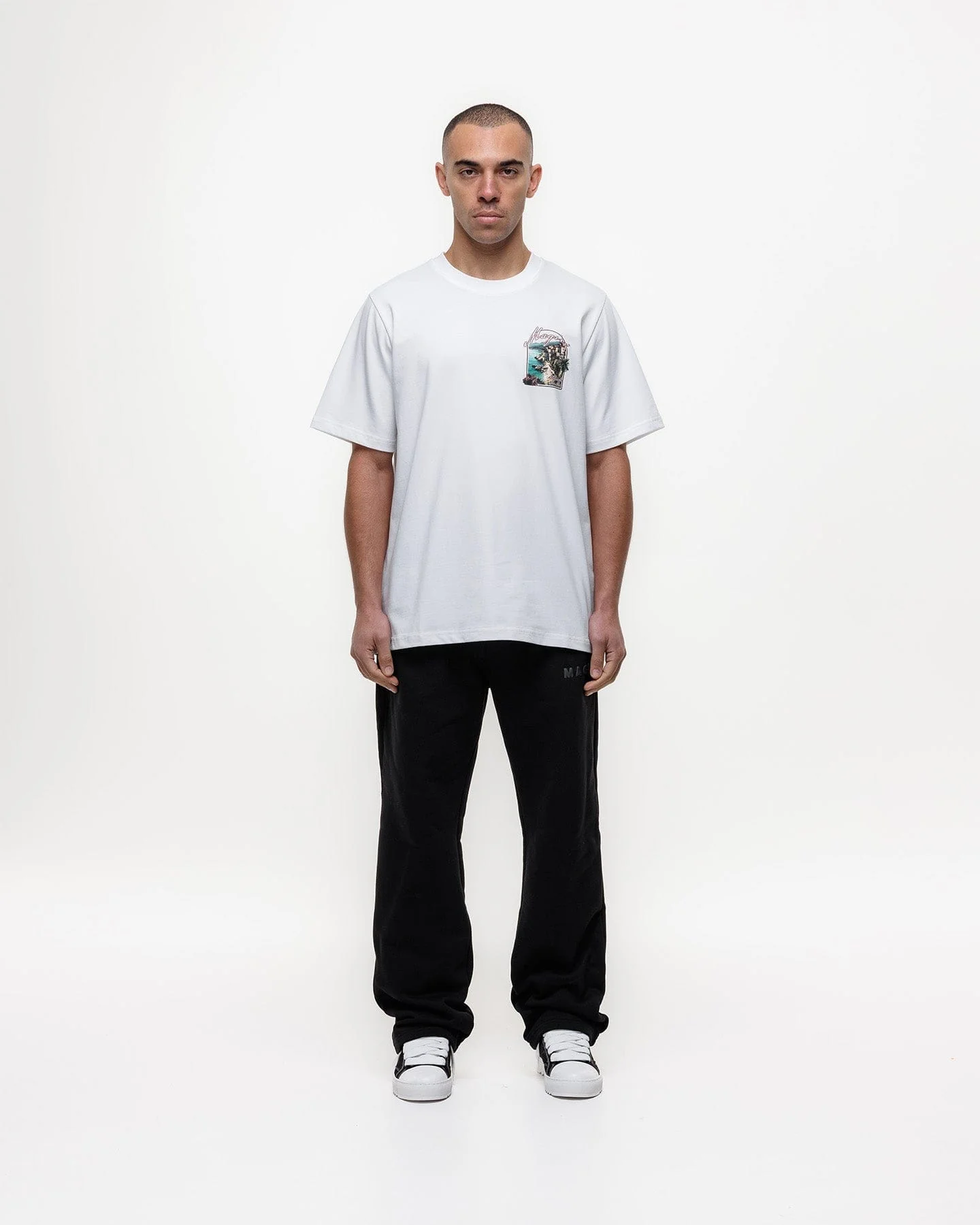 Magiri Sur Mur Printed T-Shirt 'White' - Image 3