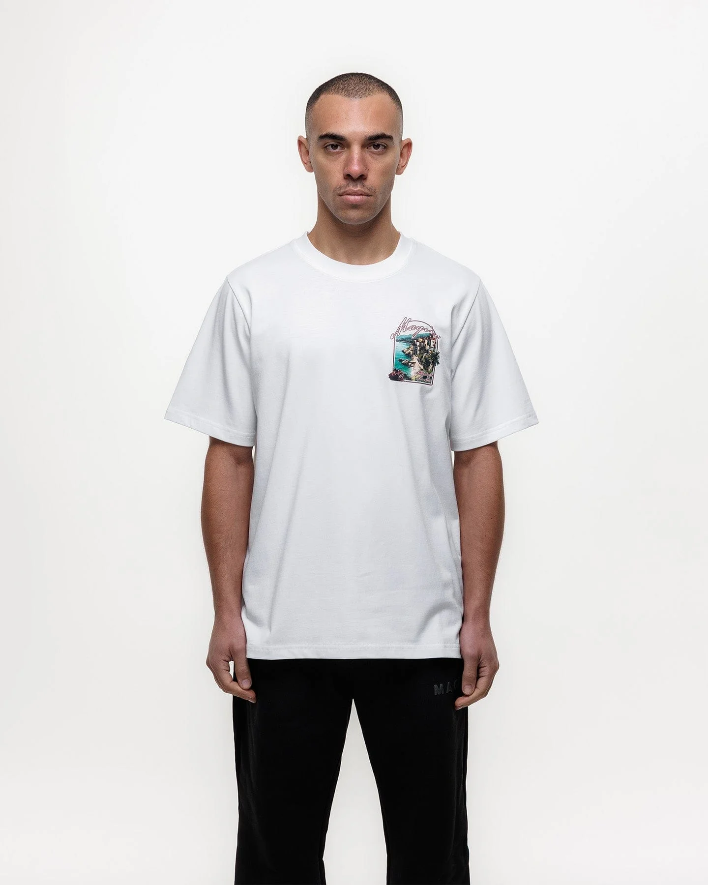 Magiri Sur Mur Printed T-Shirt 'White' - Image 4