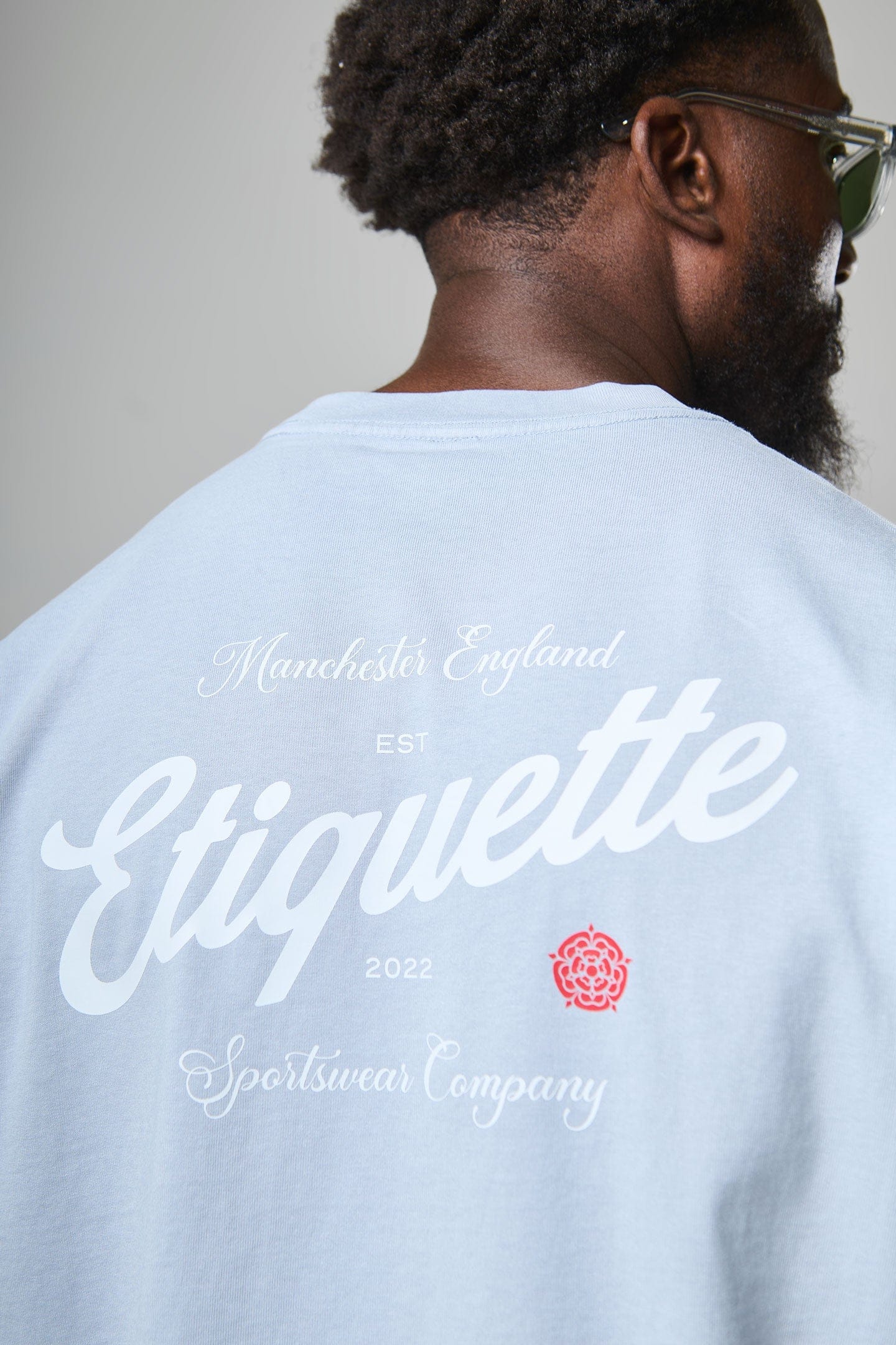 Etiquette The Rose Tee 'Faded Sky' - Image 4