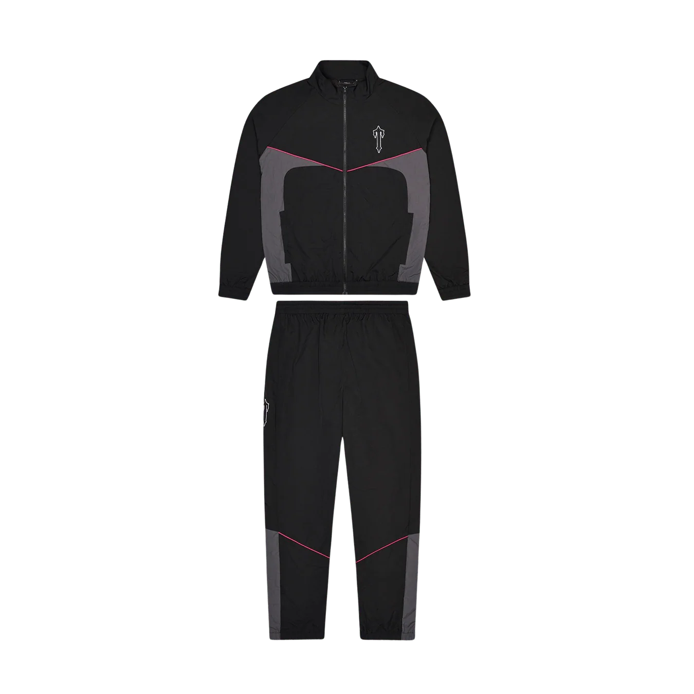 Trapstar Irongate Shell Tracksuit 'Black Pink'