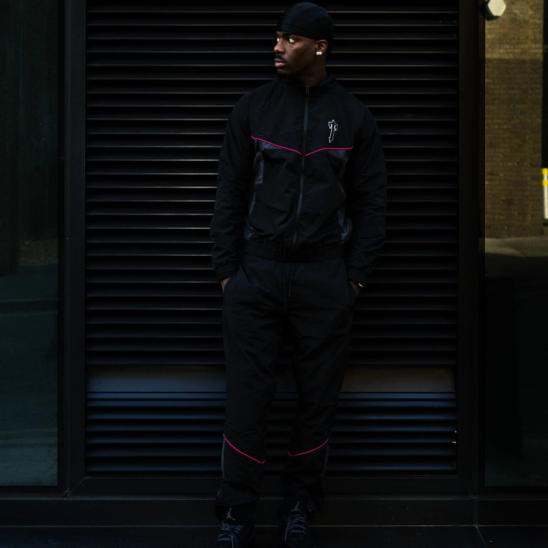 Trapstar Irongate Shell Tracksuit 'Black Pink' - Image 3
