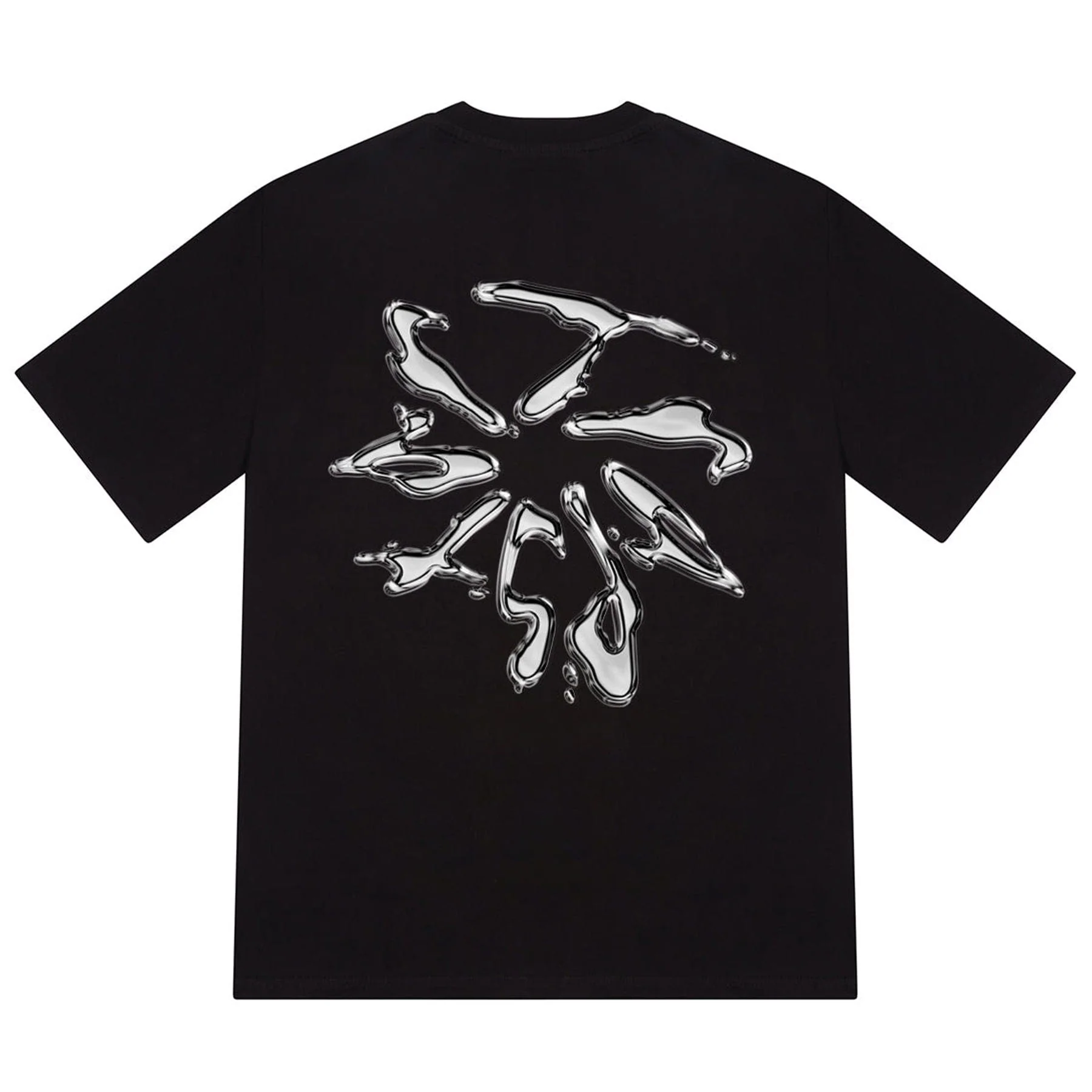 Trapstar Liquid Chrome Tee 'Black' - Image 2