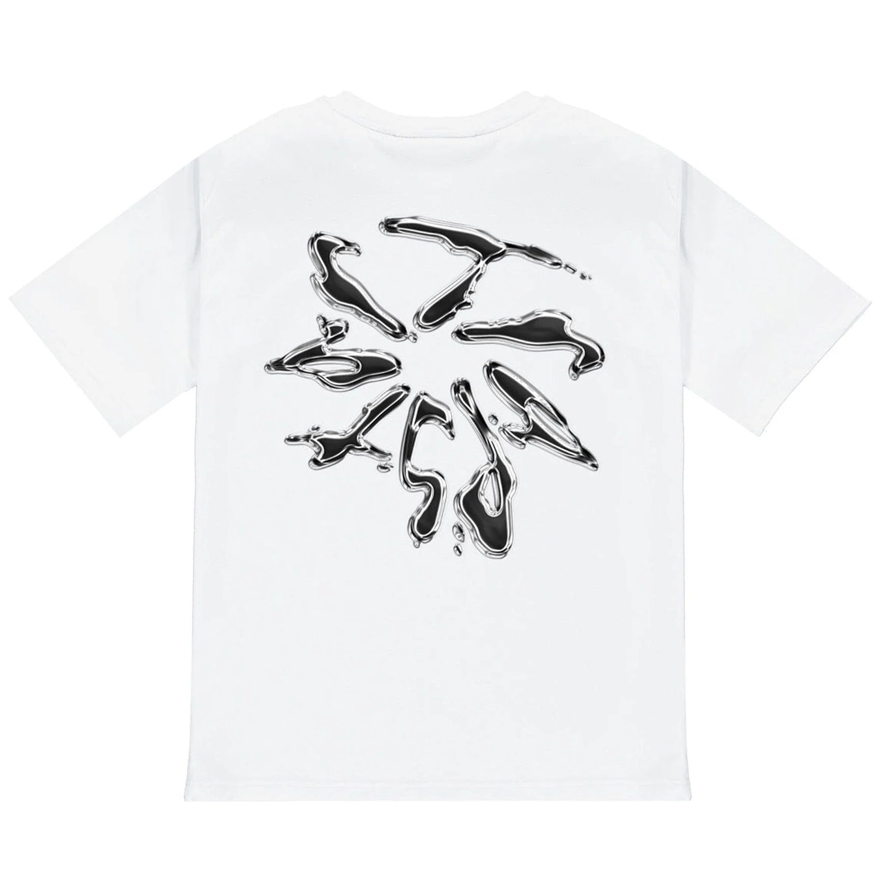 Trapstar Liquid Chrome Tee 'White' - Image 2