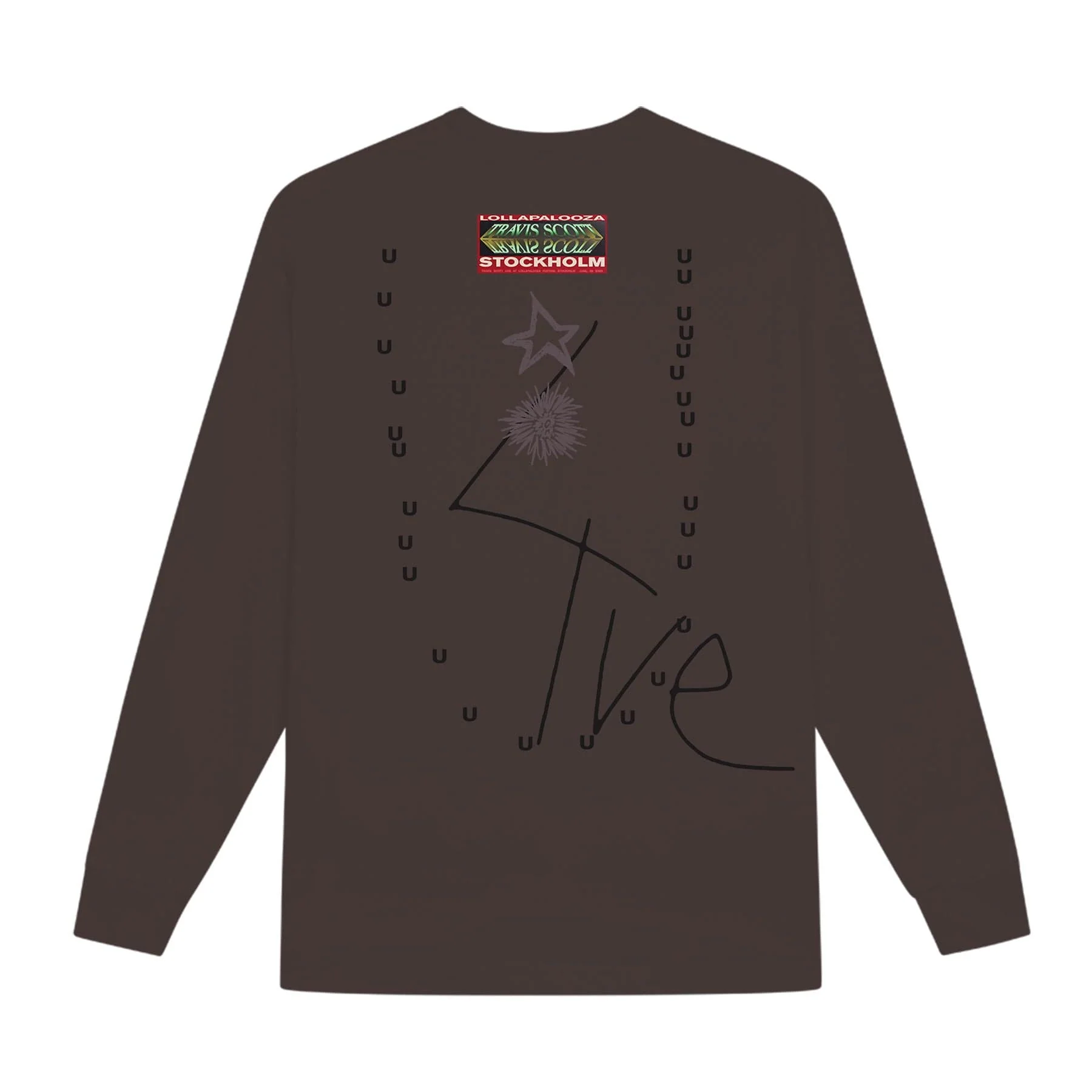 Travis Scott Summer Run 2023 Long Sleeve Tee - Brown (Stockholm) - Image 2