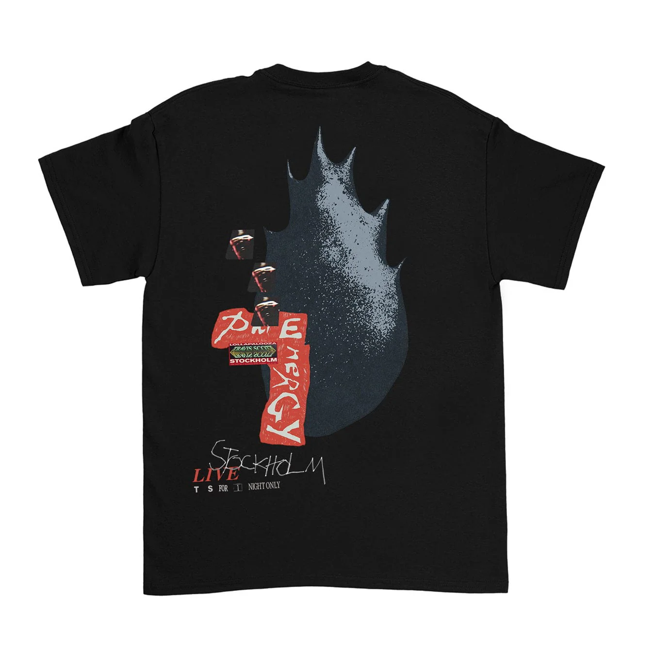 Travis Scott Summer Run 2023 Tee- Black (Stockholm) - Image 2