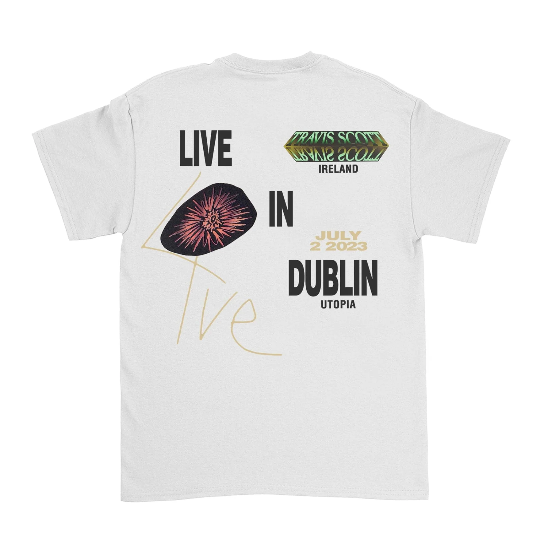 Travis Scott Summer Run 2023 Tee- White (Dublin) - Image 2