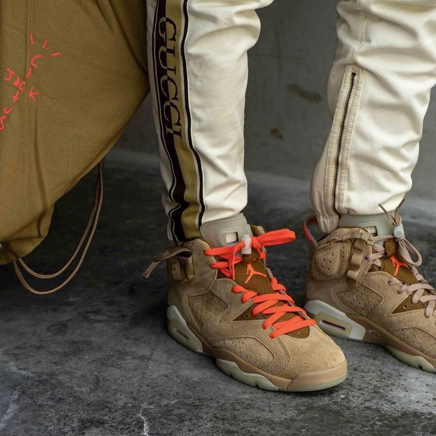 Travis Scott x Air Jordan 6 Retro 'British Khaki' - Image 6