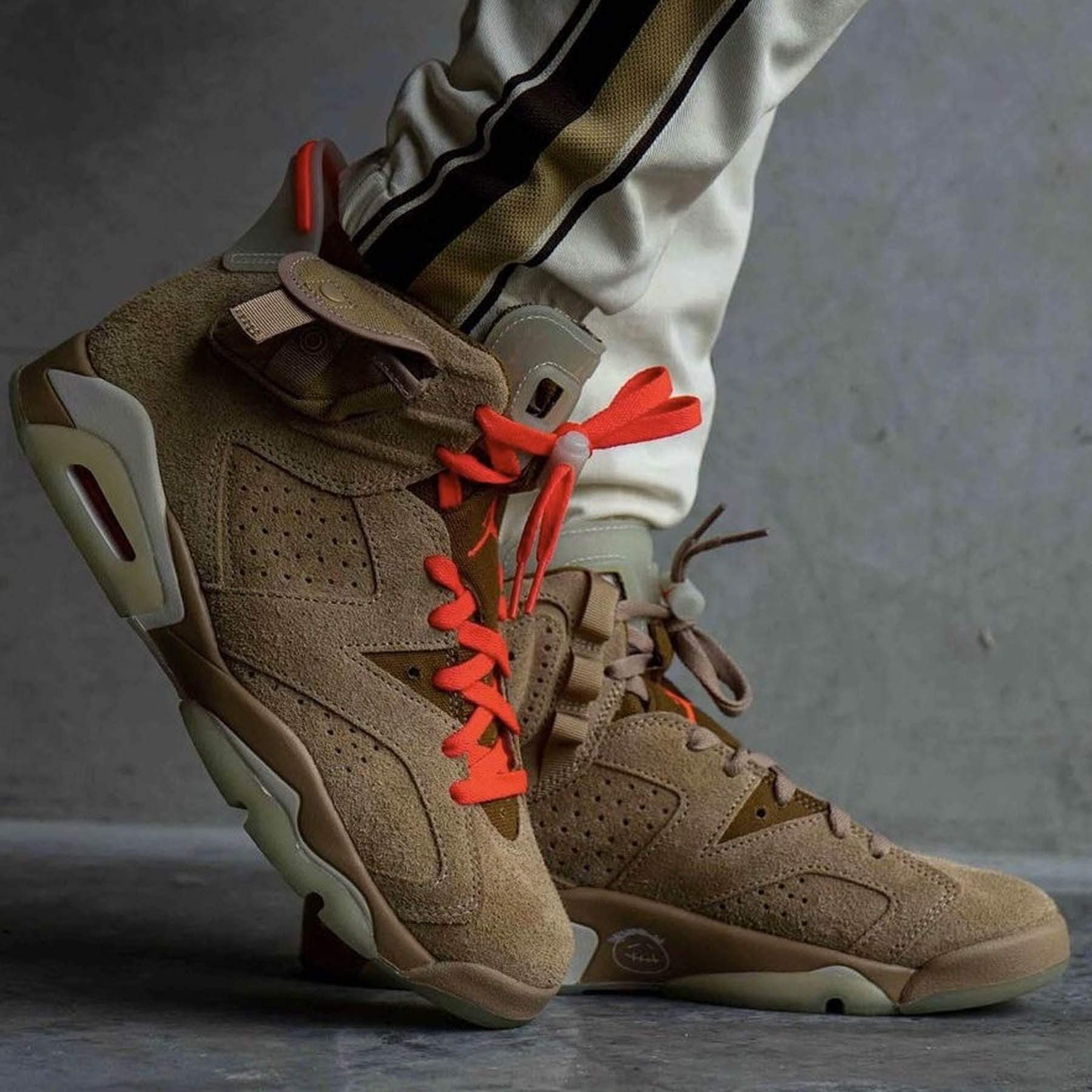 Travis Scott x Air Jordan 6 Retro 'British Khaki' - Image 7