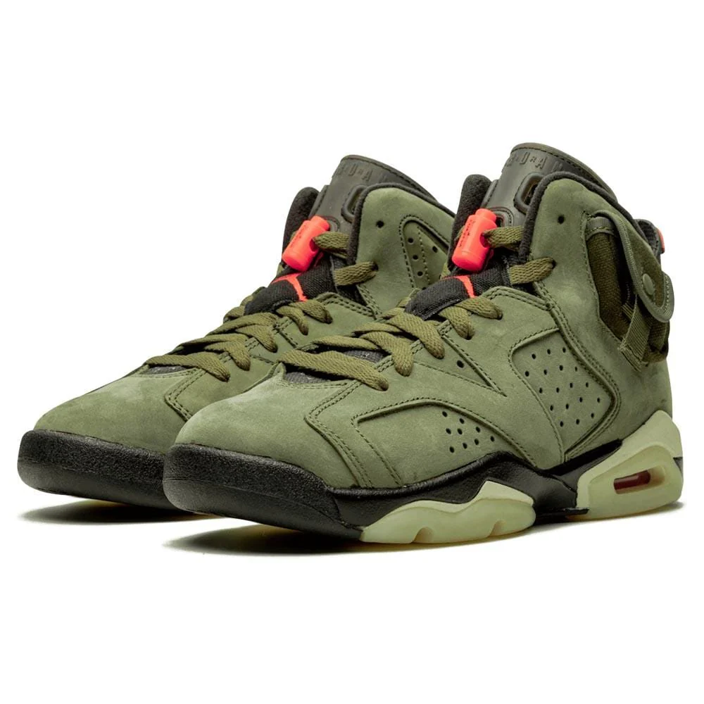 Travis Scott x Air Jordan 6 Retro GS 'Olive' - Image 3