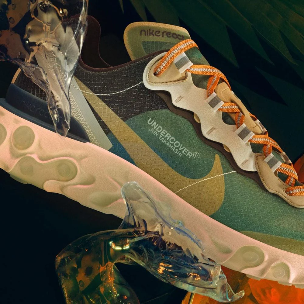 Undercover x Nike React Element 87 Green Black - Image 7