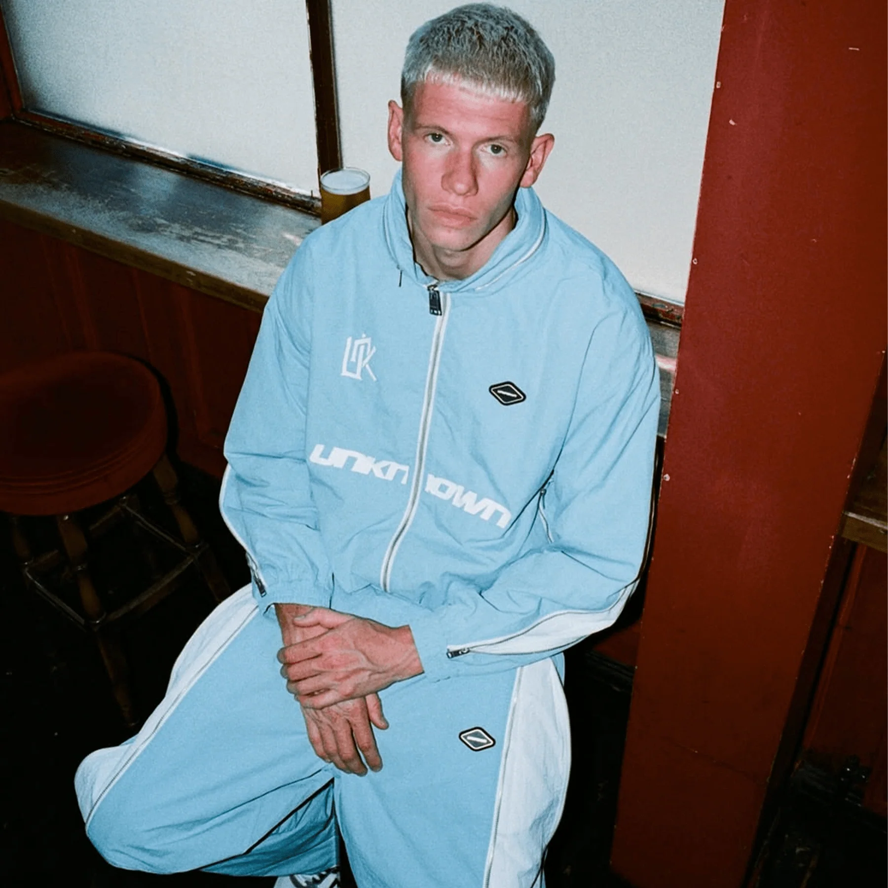 Unknown x Rizla Zip Track Pants 'Blue' - Image 3