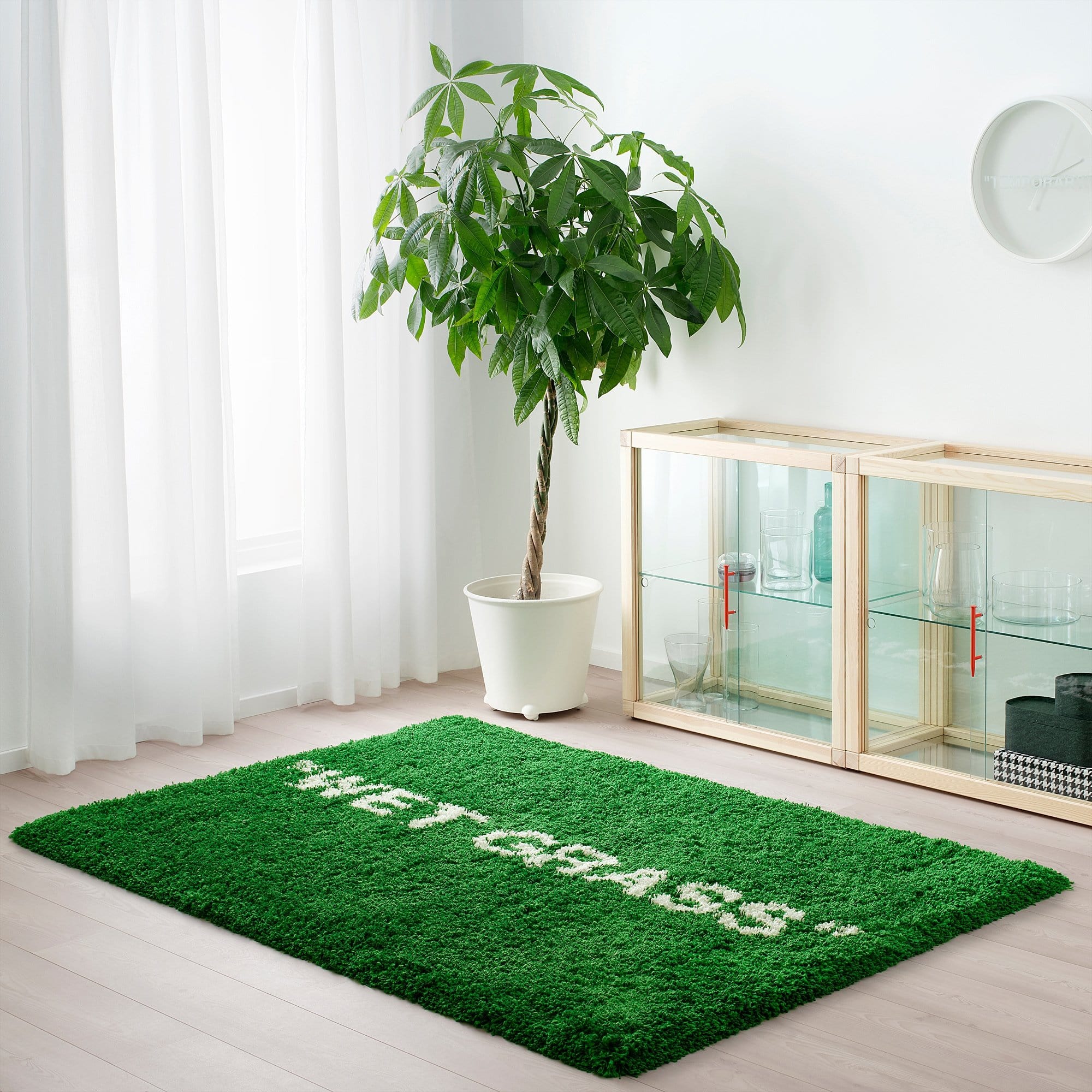 Virgil Abloh x IKEA MARKERAD "WET GRASS" Rug Green - Image 3